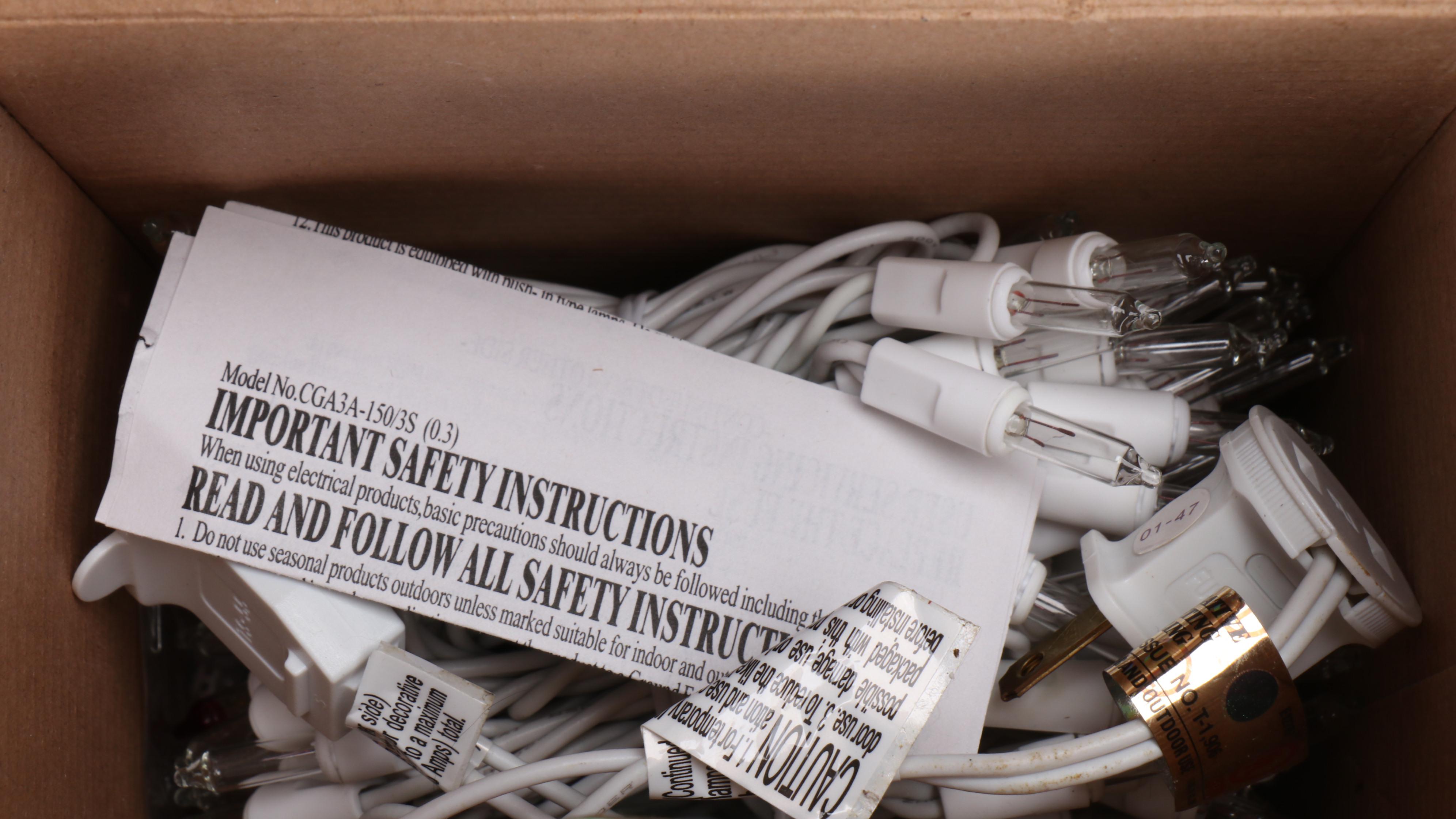 Artificial Greenery in Ceramic Urn with Outdoor Lights