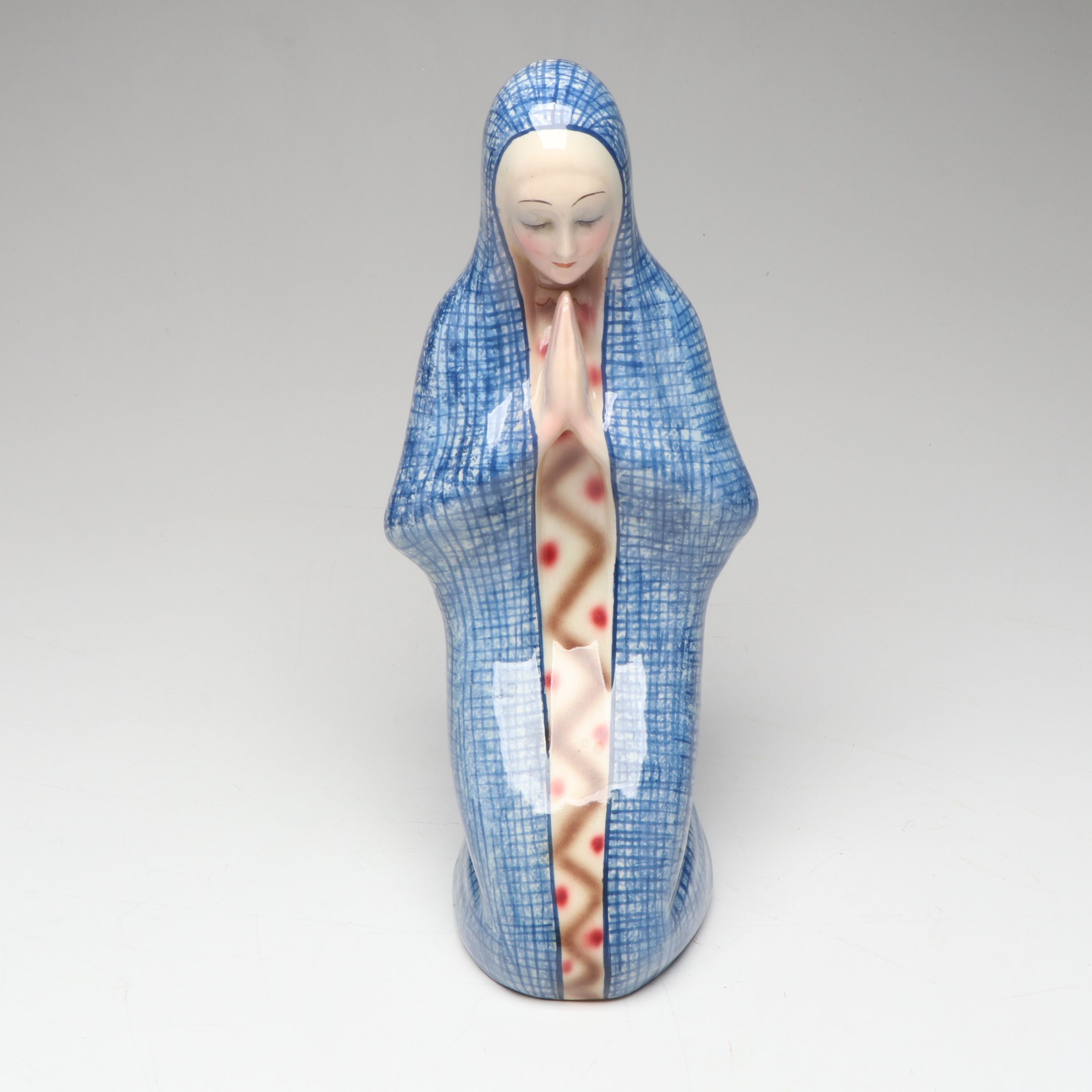 Italian Ceramic Praying Madonnas