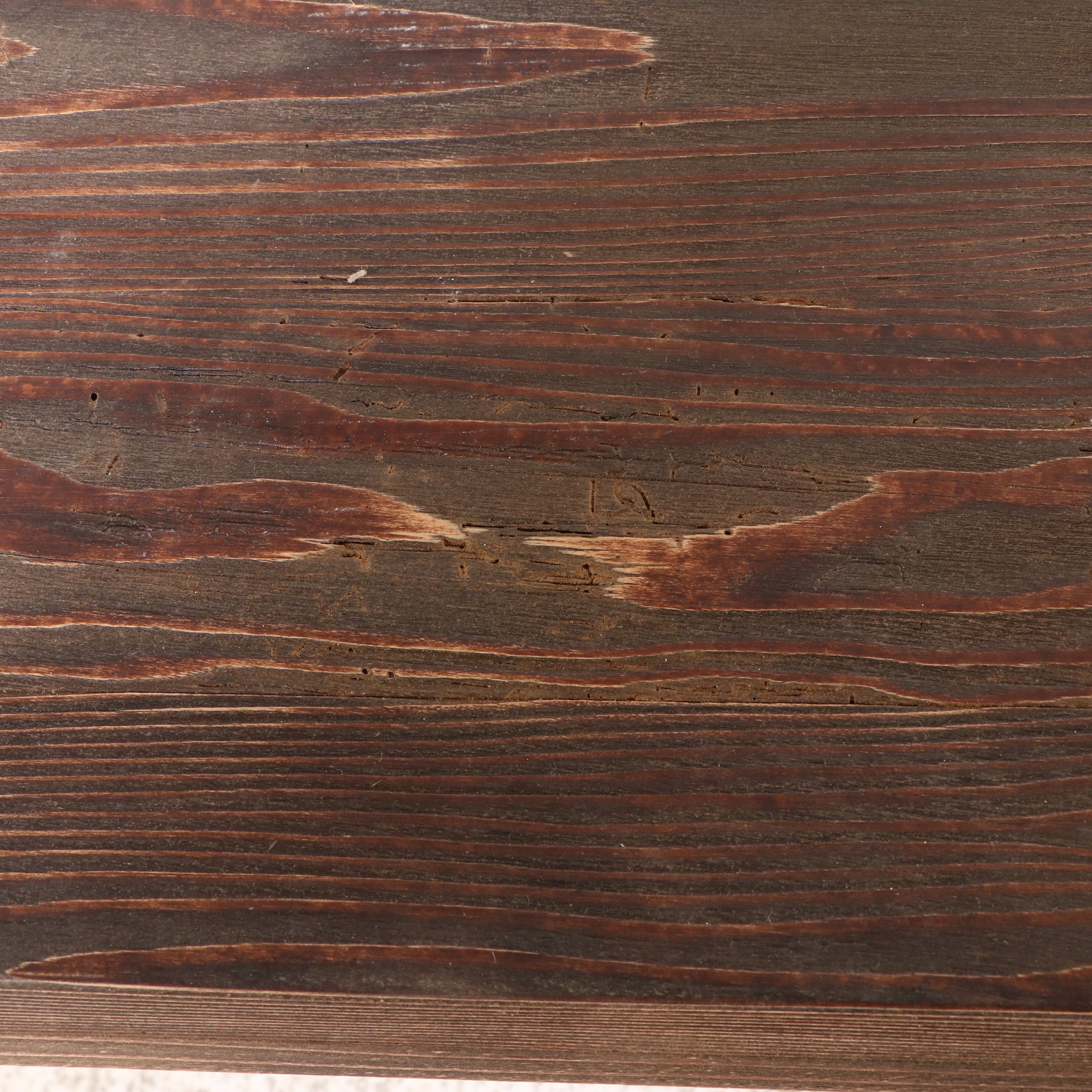 Rustic Pine Trestle Dining Table