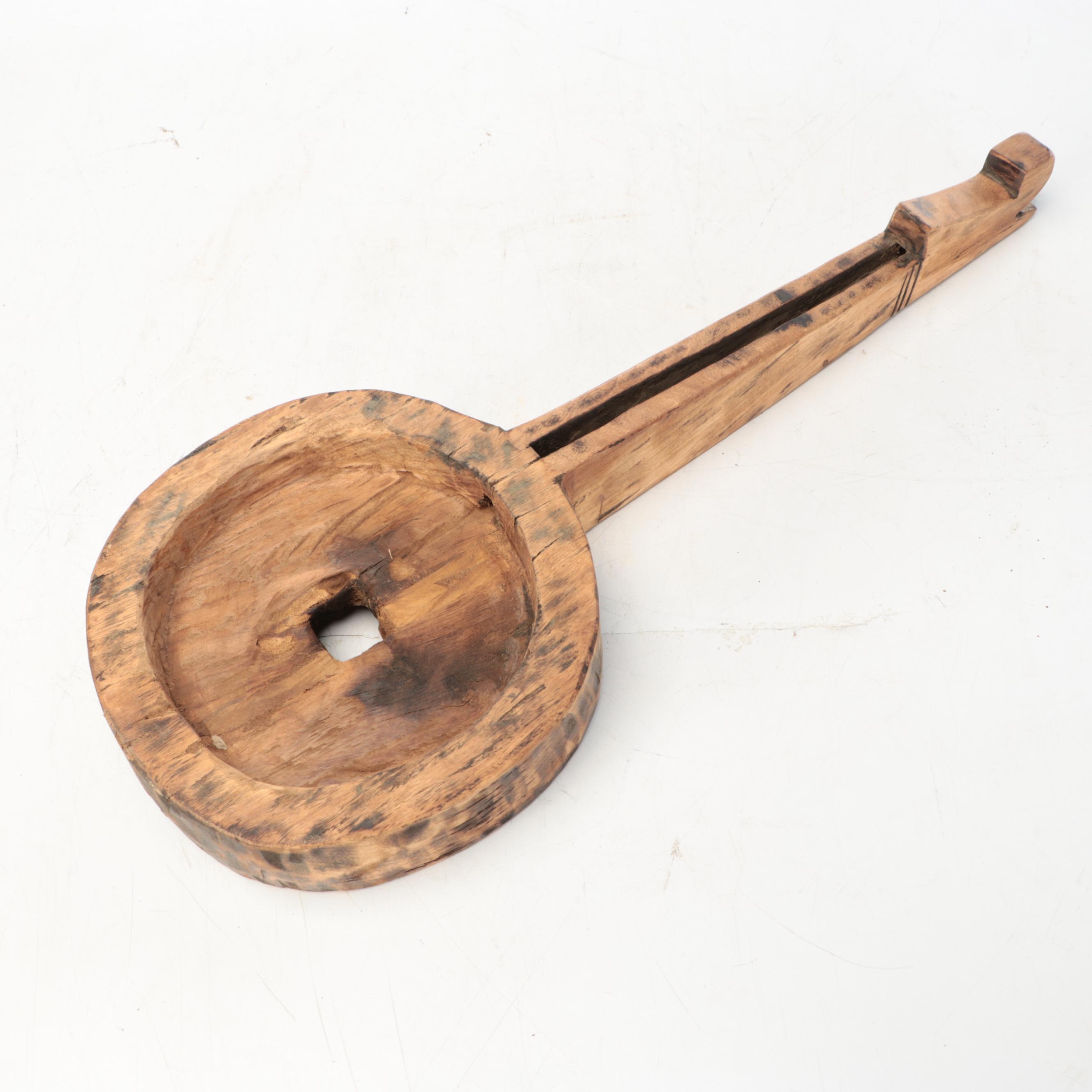 Indian Hand-Hewn Wooden Parat Bowls