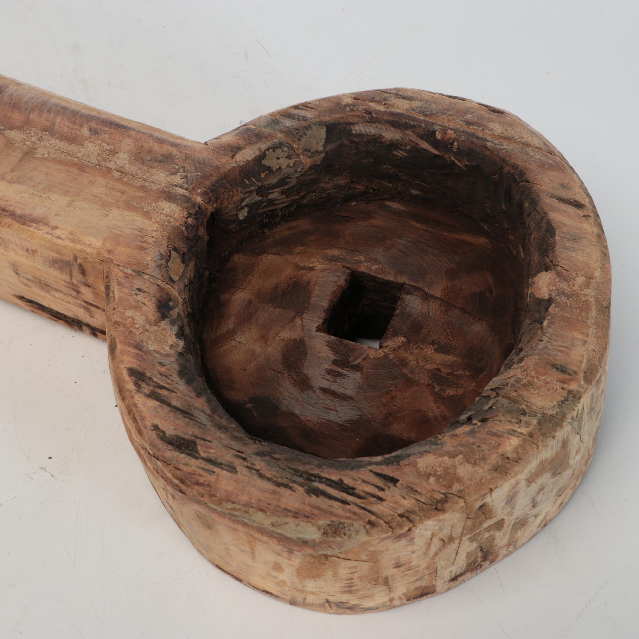 Indian Hand-Hewn Wooden Parat Bowls