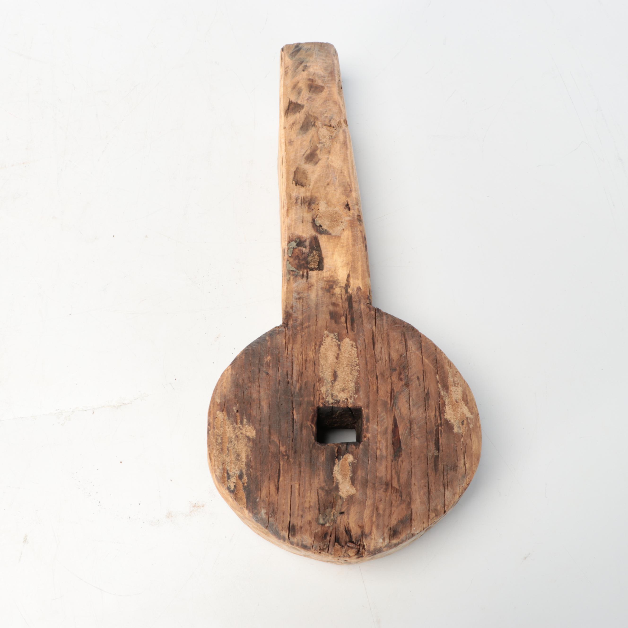 Indian Hand-Hewn Wooden Parat Bowls