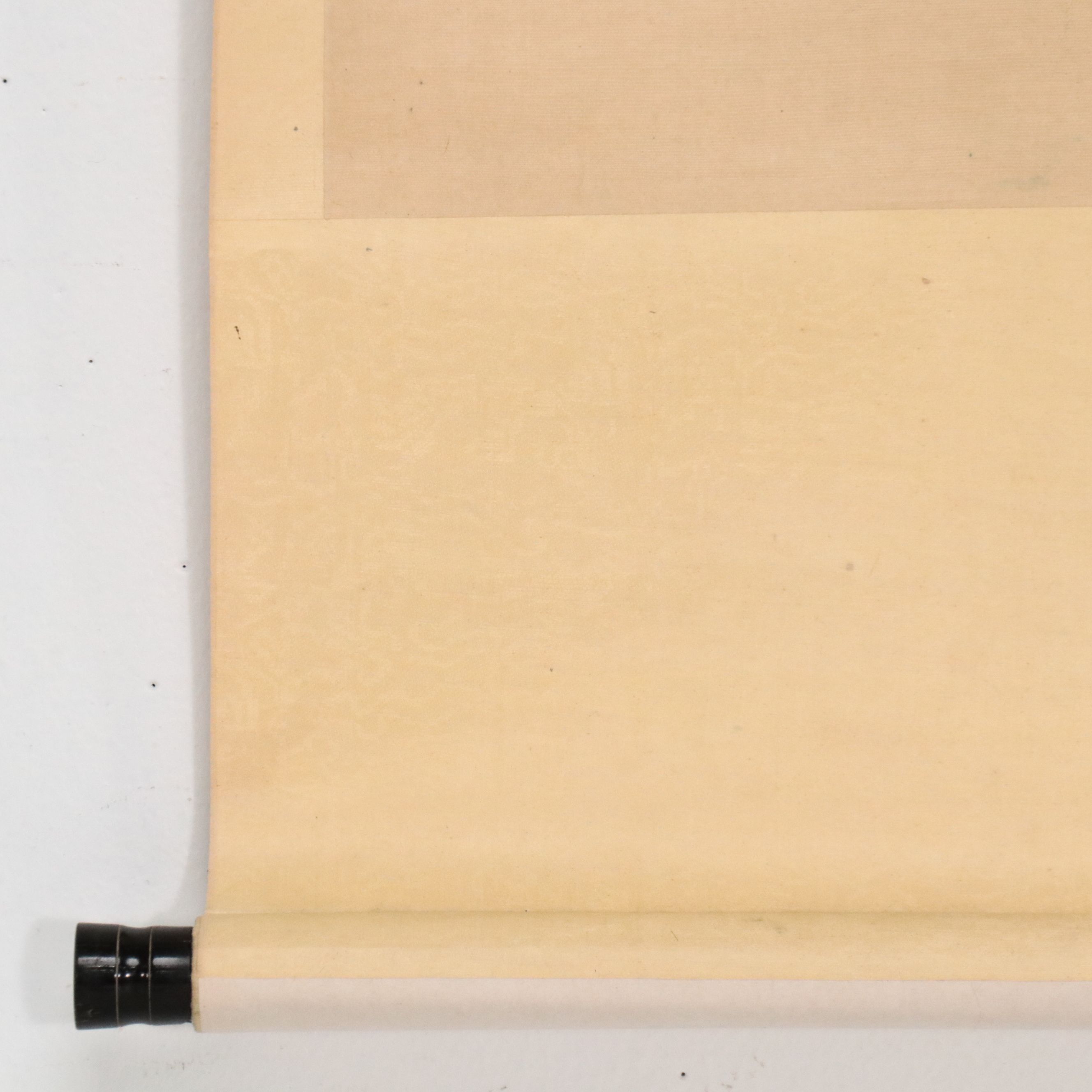 Chinese School Gouache Painting Scroll of Birds with Plum Blossoms