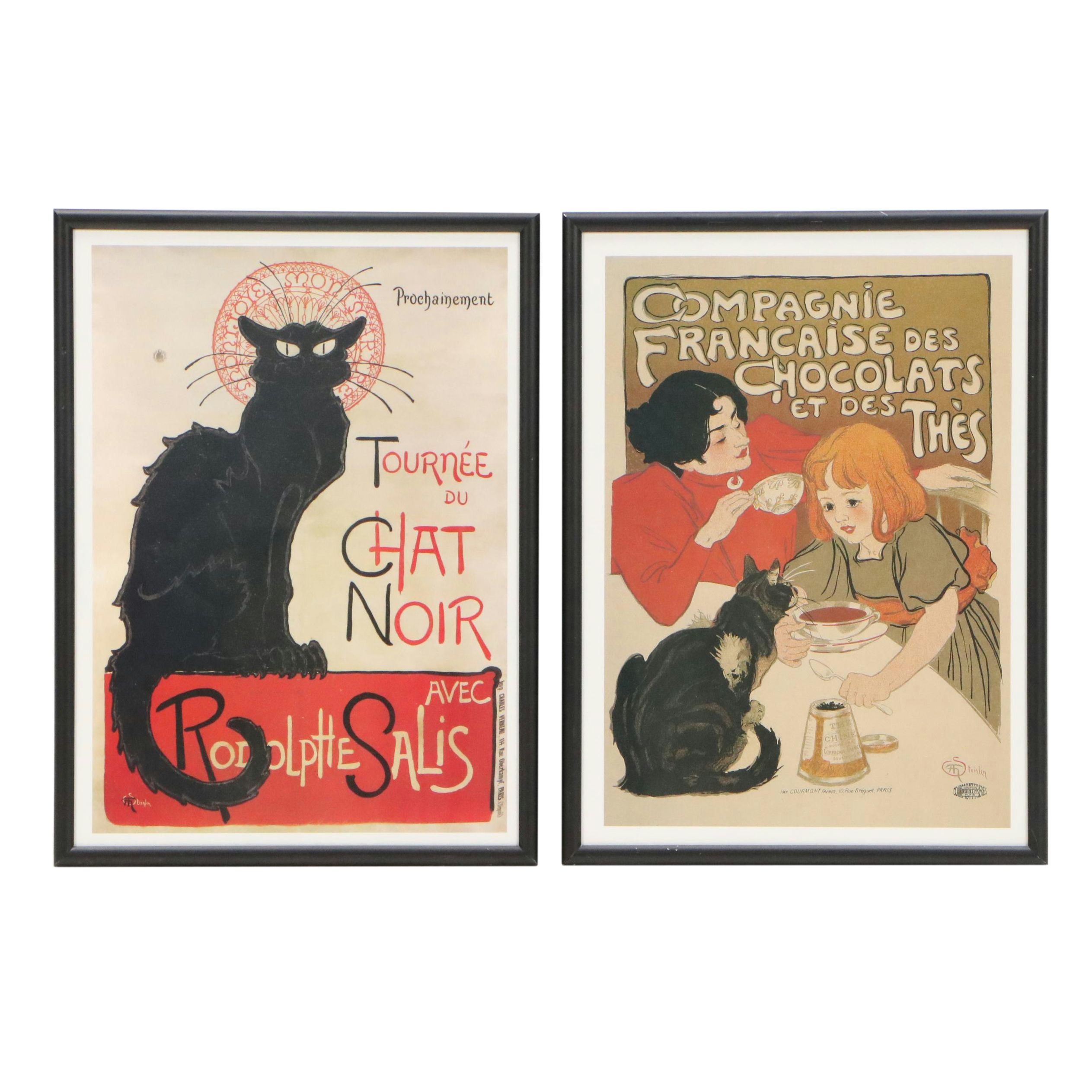 After Théophile Steinlen Offset Lithograph Vintage Ads, Mid to Late 20th Century