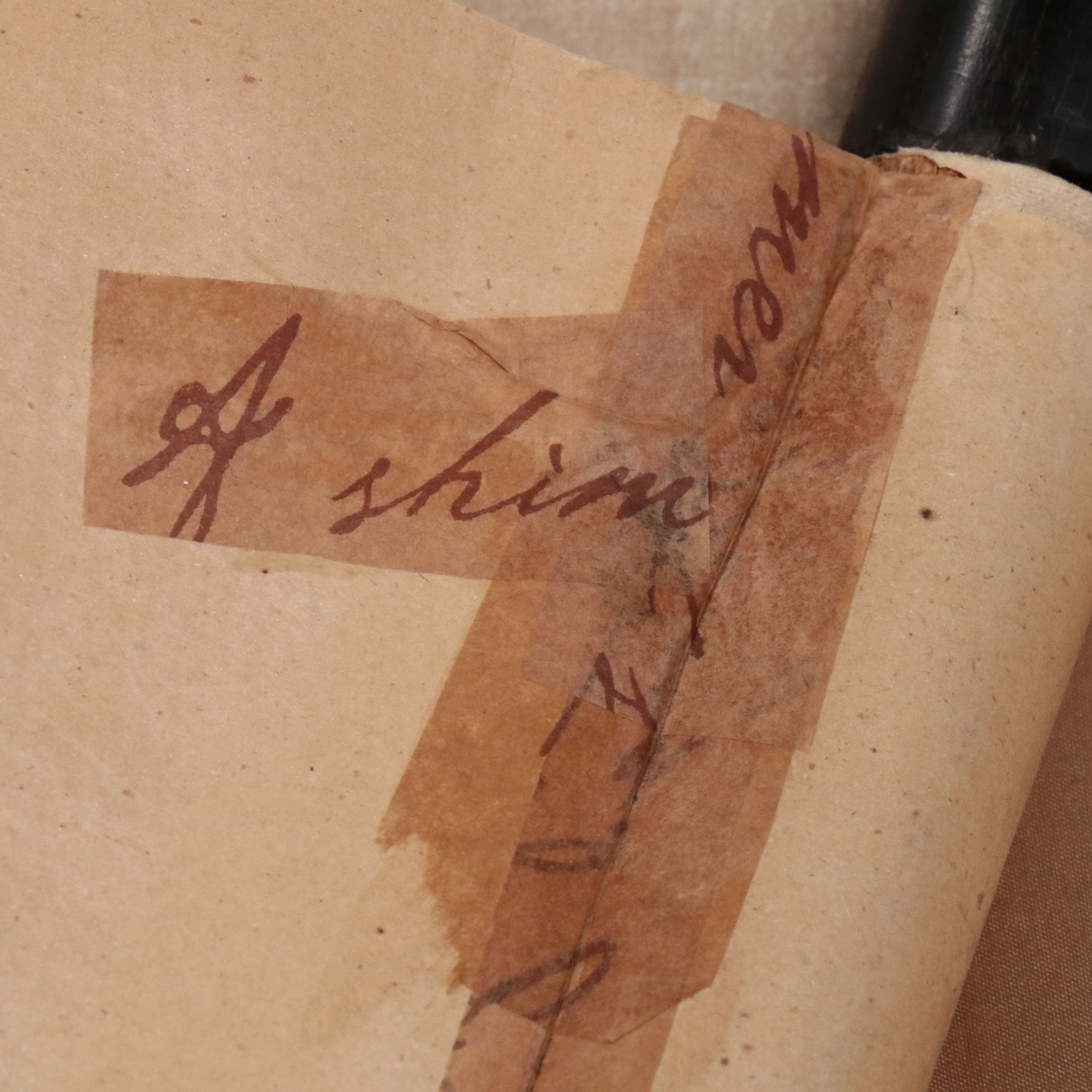 Japanese Watercolor Scroll of Plum Flowers and Birds, Late 19th Century