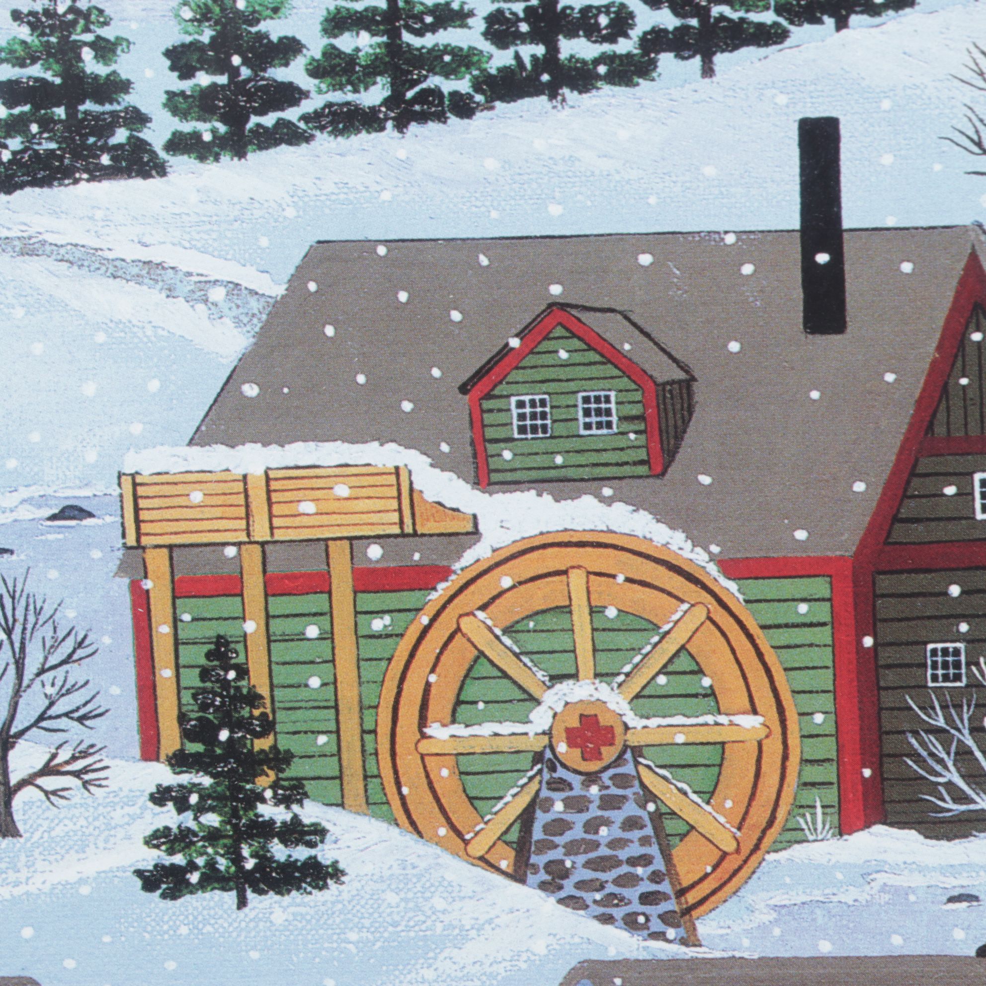 Wooster Scott Offset Lithograph "Snowfall in Goose Creek", 1995