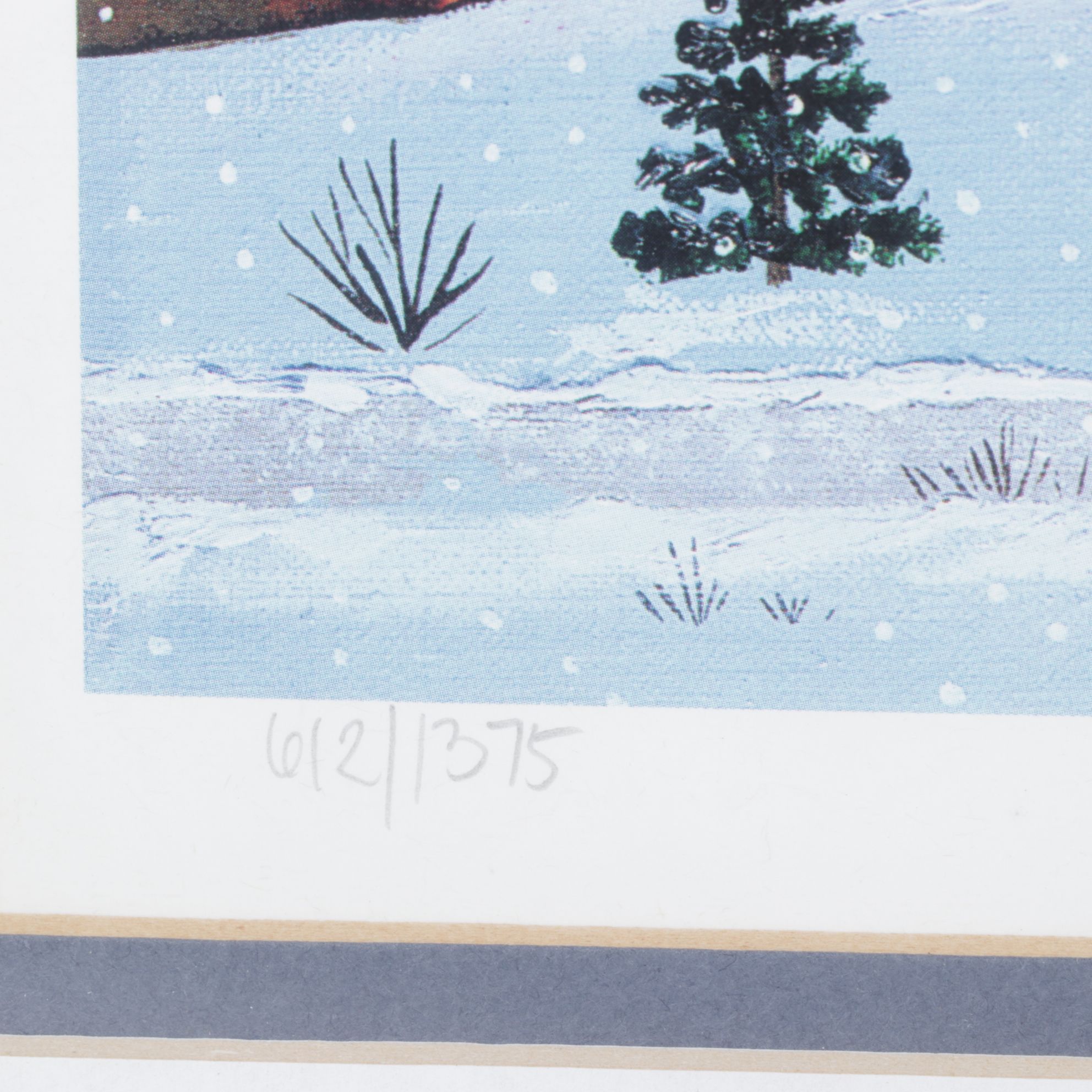 Wooster Scott Offset Lithograph "Snowfall in Goose Creek", 1995