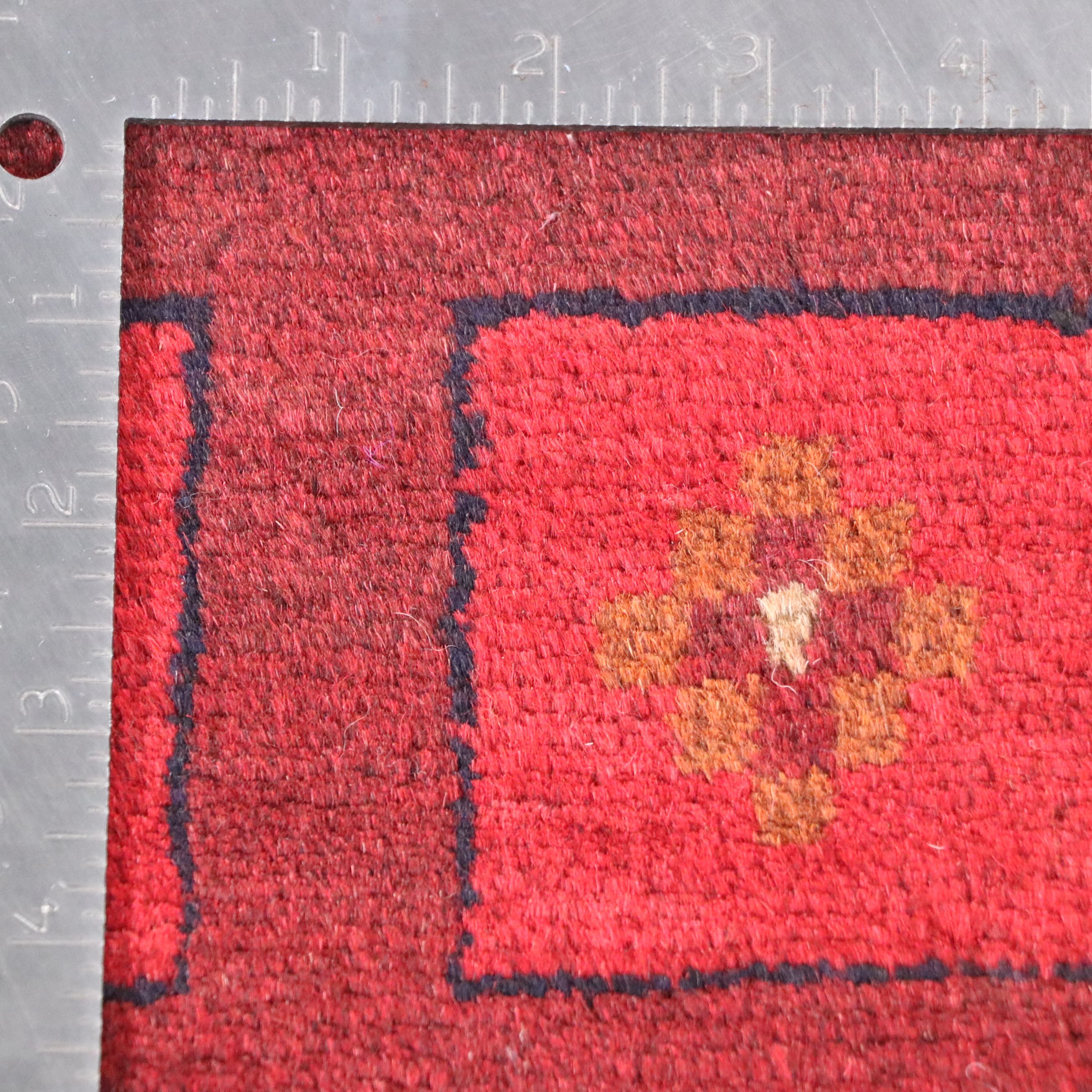 1'10 x 3'7 Hand-Knotted Afghan Baluch Accent Rug