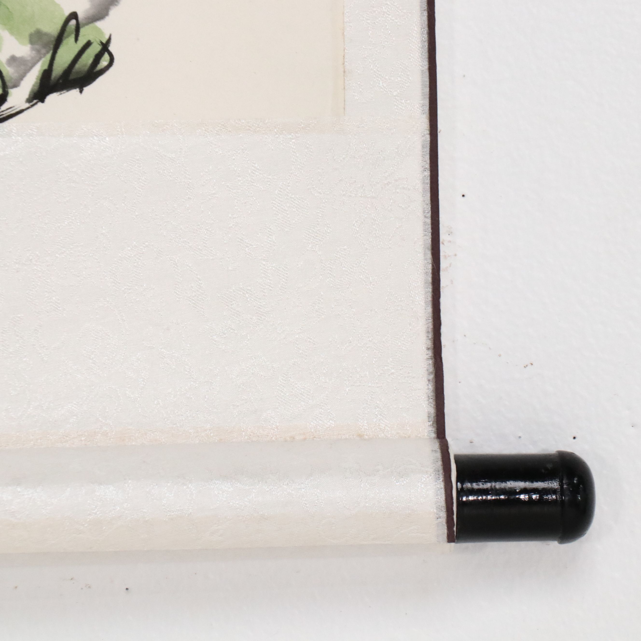 Watercolor Scroll Painting of Yellow Chrysanthemums, Early to Mid-20th Century