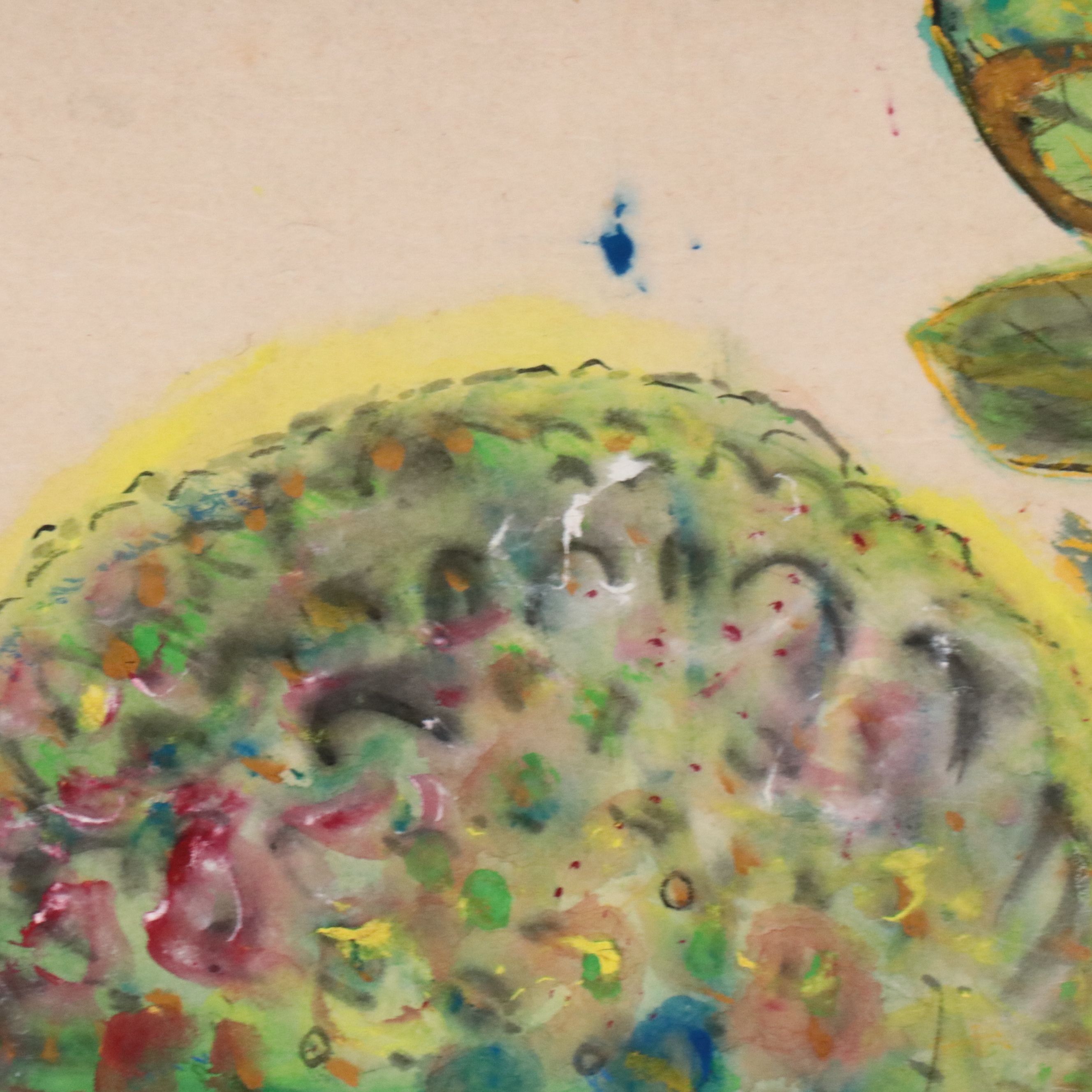 Chinese School Gouache Painting on Scroll of Pheasants, 20th Century