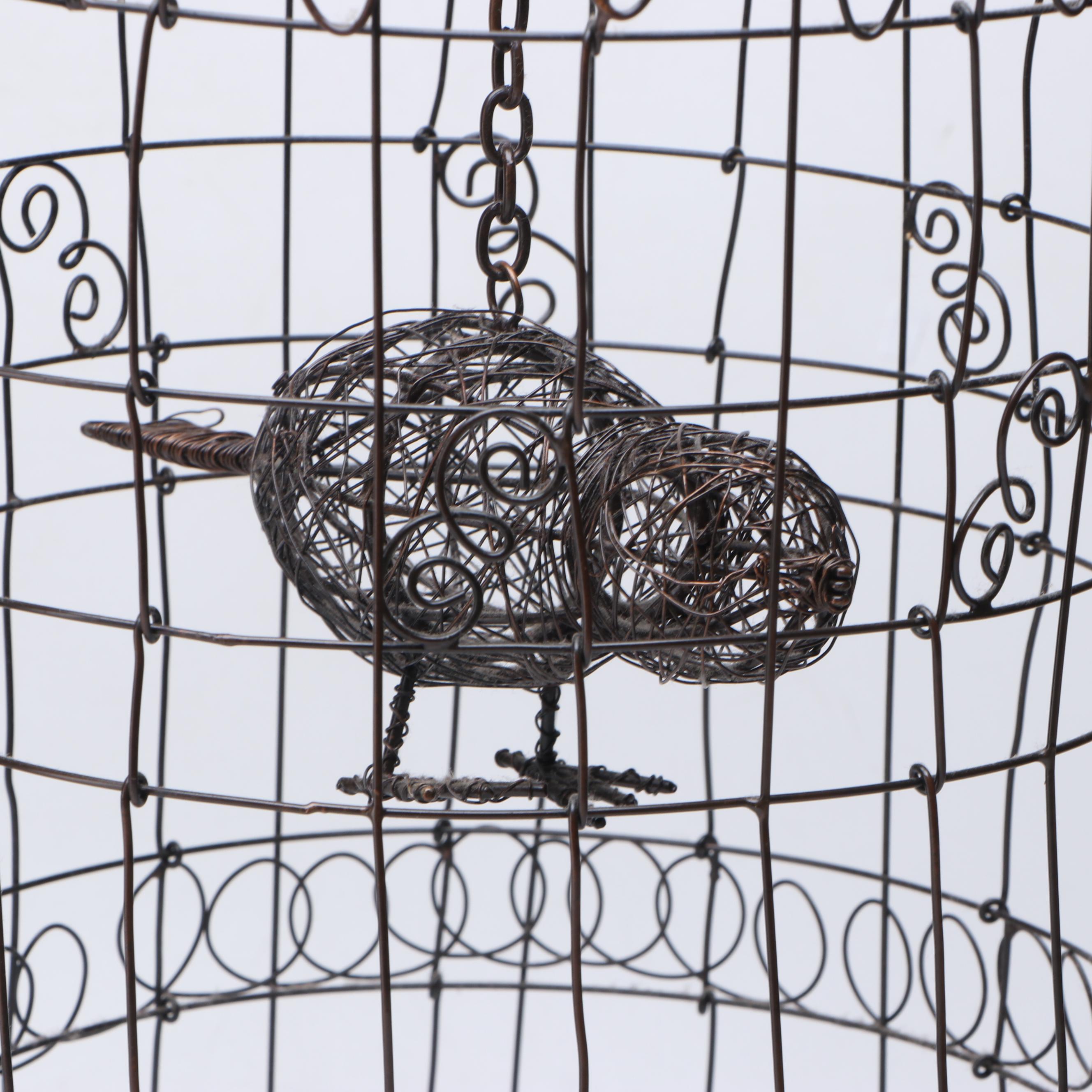 Twisted Wire Decorative Birdcage