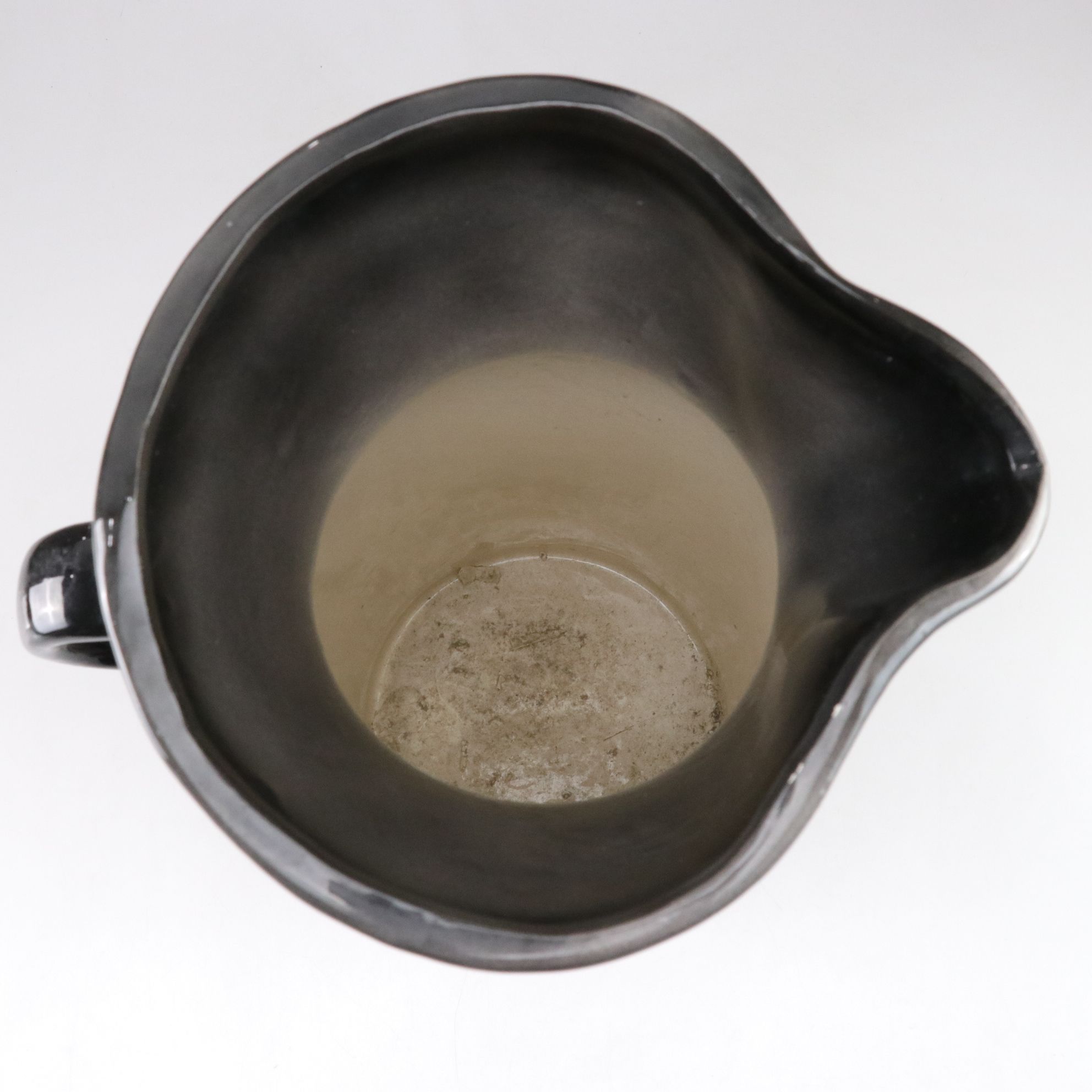 Hand-Painted Rolland Karshner Gilt Flower Pitcher, 1976