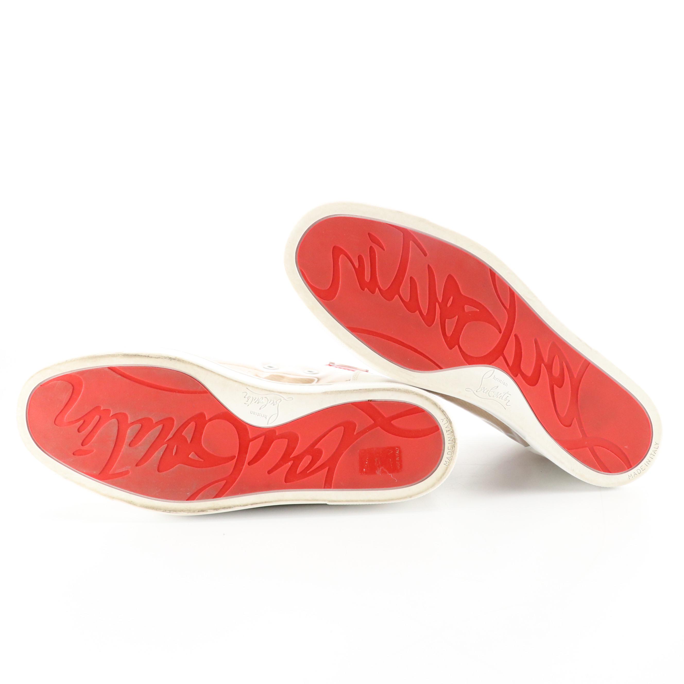 Christian Louboutin Flat Loubi Kraft/PVC/Patent Leather Limited Edition Sneakers