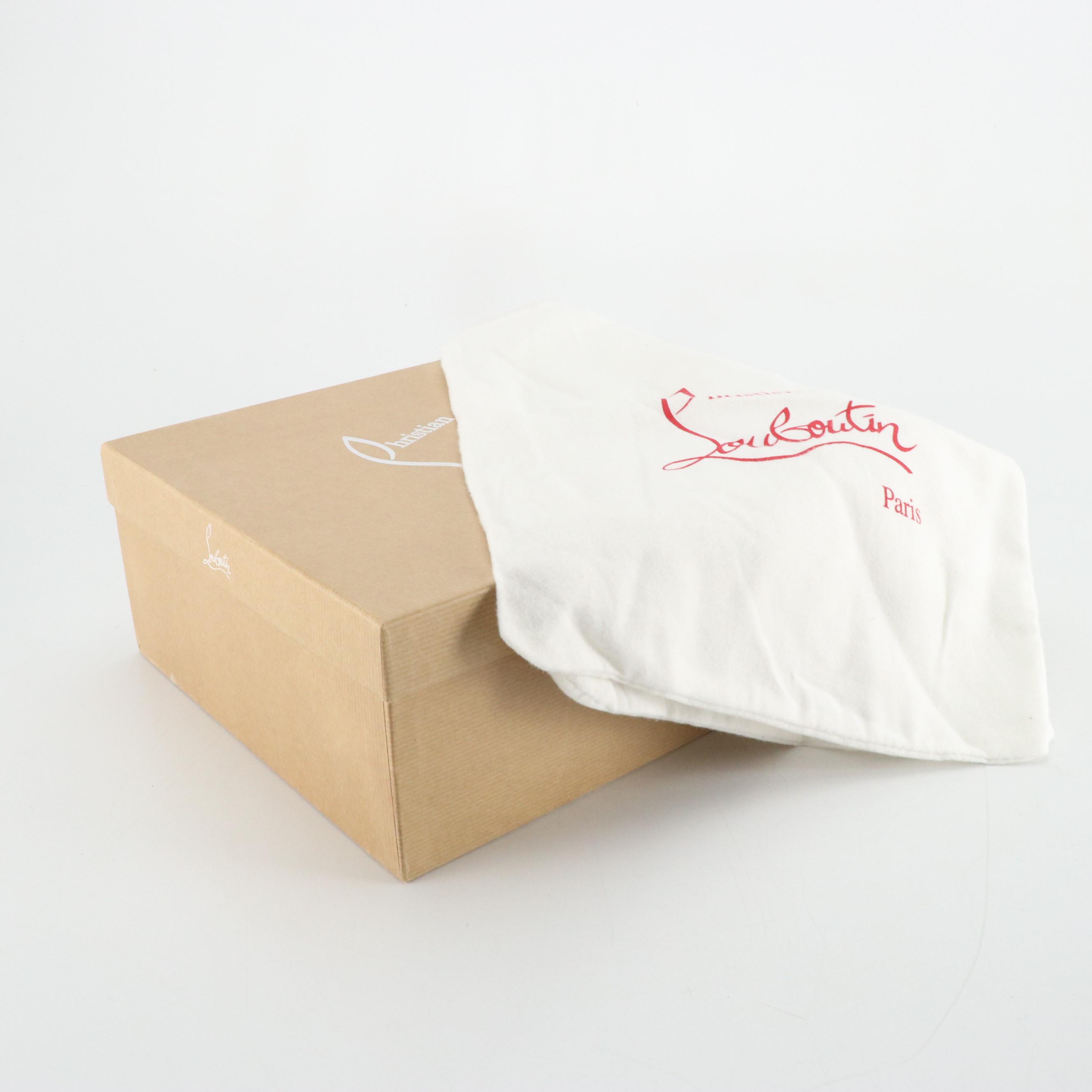 Christian Louboutin Flat Loubi Kraft/PVC/Patent Leather Limited Edition Sneakers