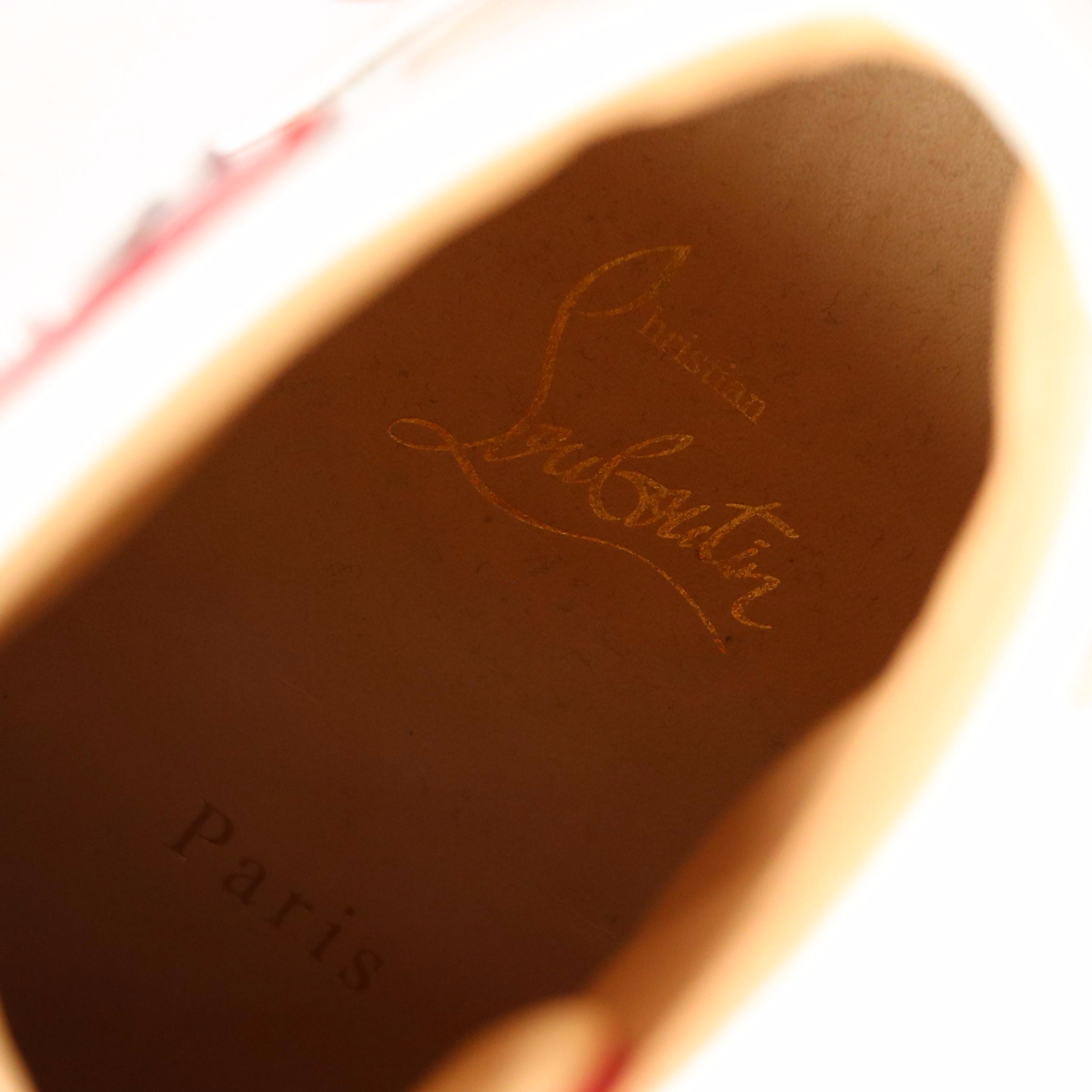 Christian Louboutin Flat Loubi Kraft/PVC/Patent Leather Limited Edition Sneakers