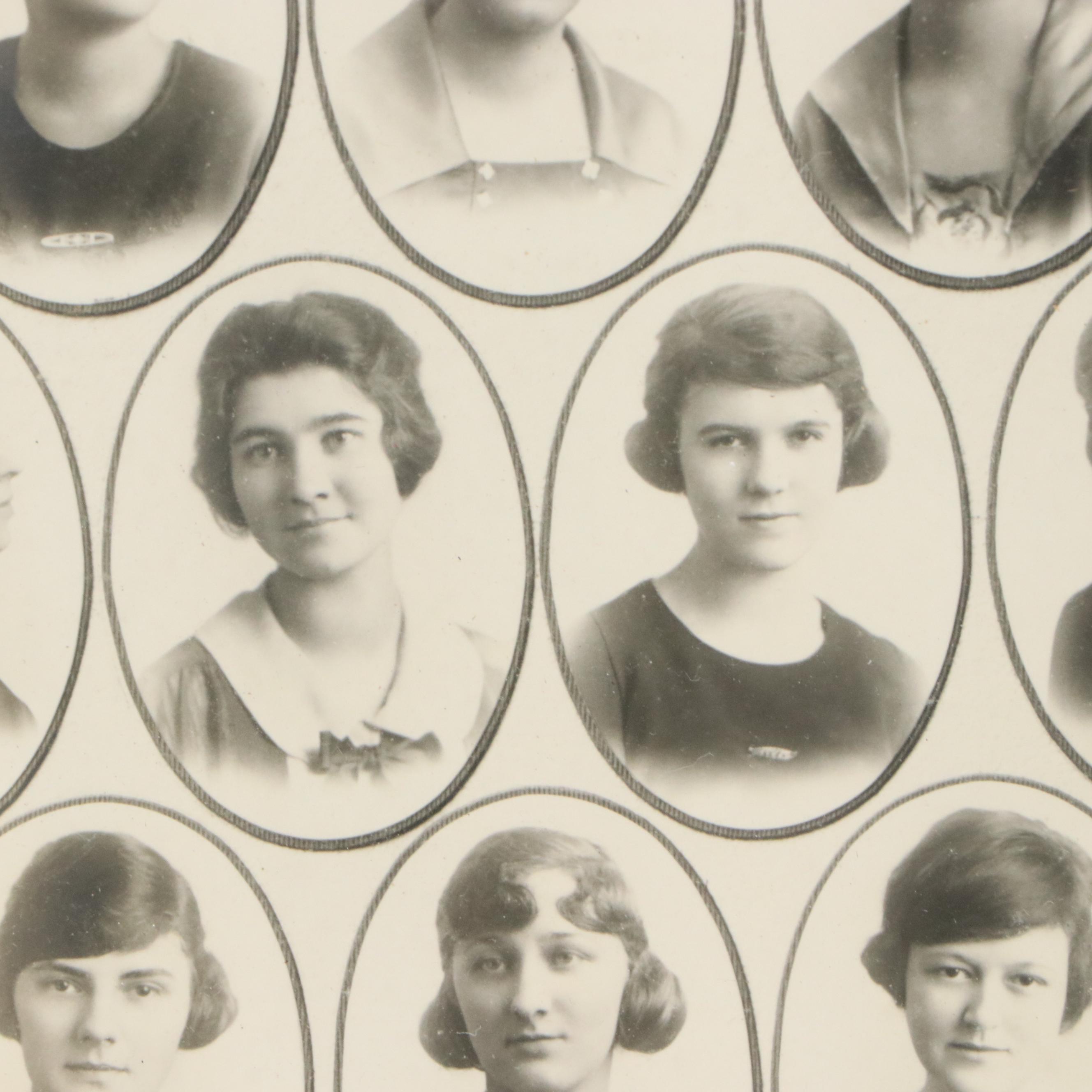 Digital Print After 1920 Portrait Roster for Tau Delta Eta Sorority