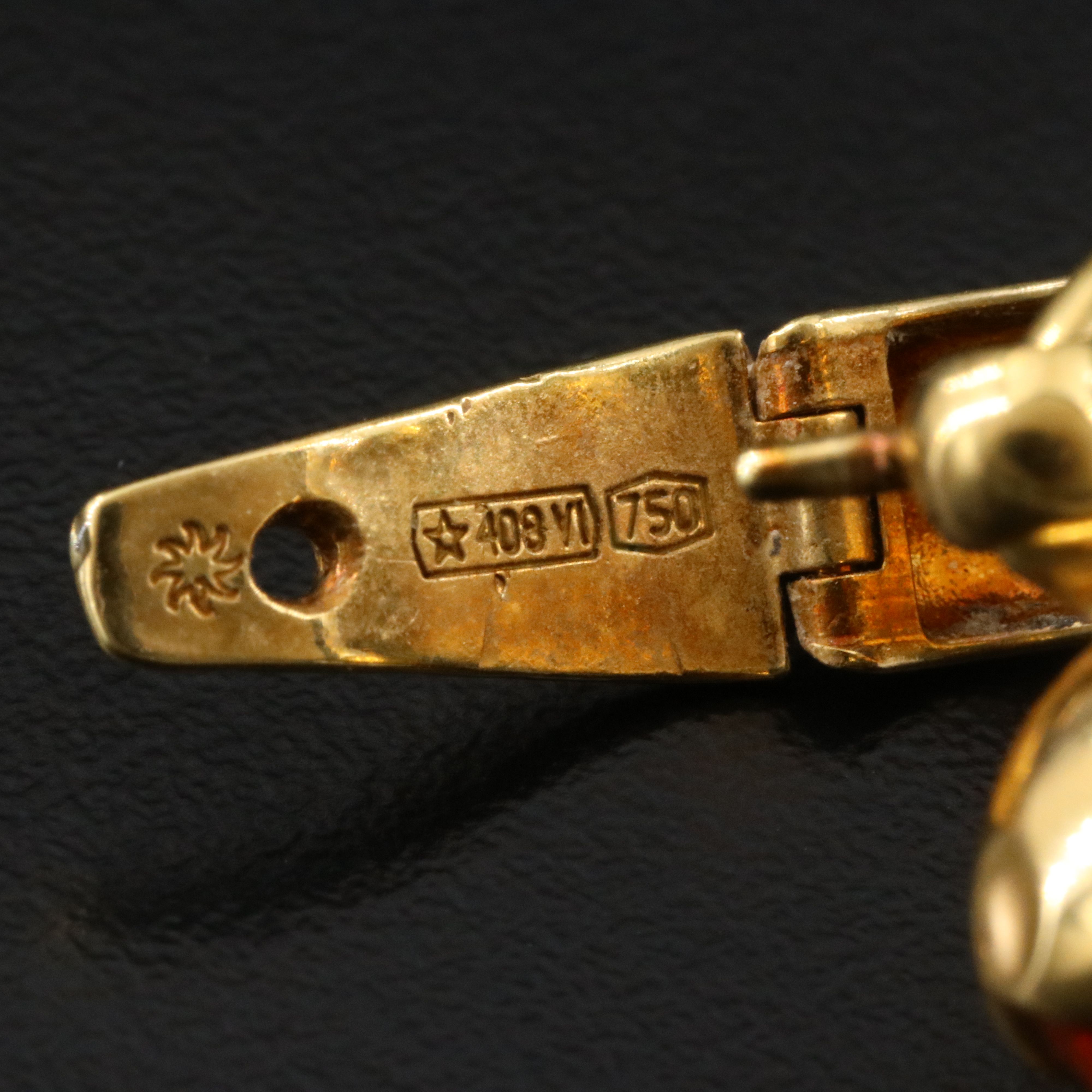 Chimento 18K Electroformed Multi Color Enamel Heart Pendant