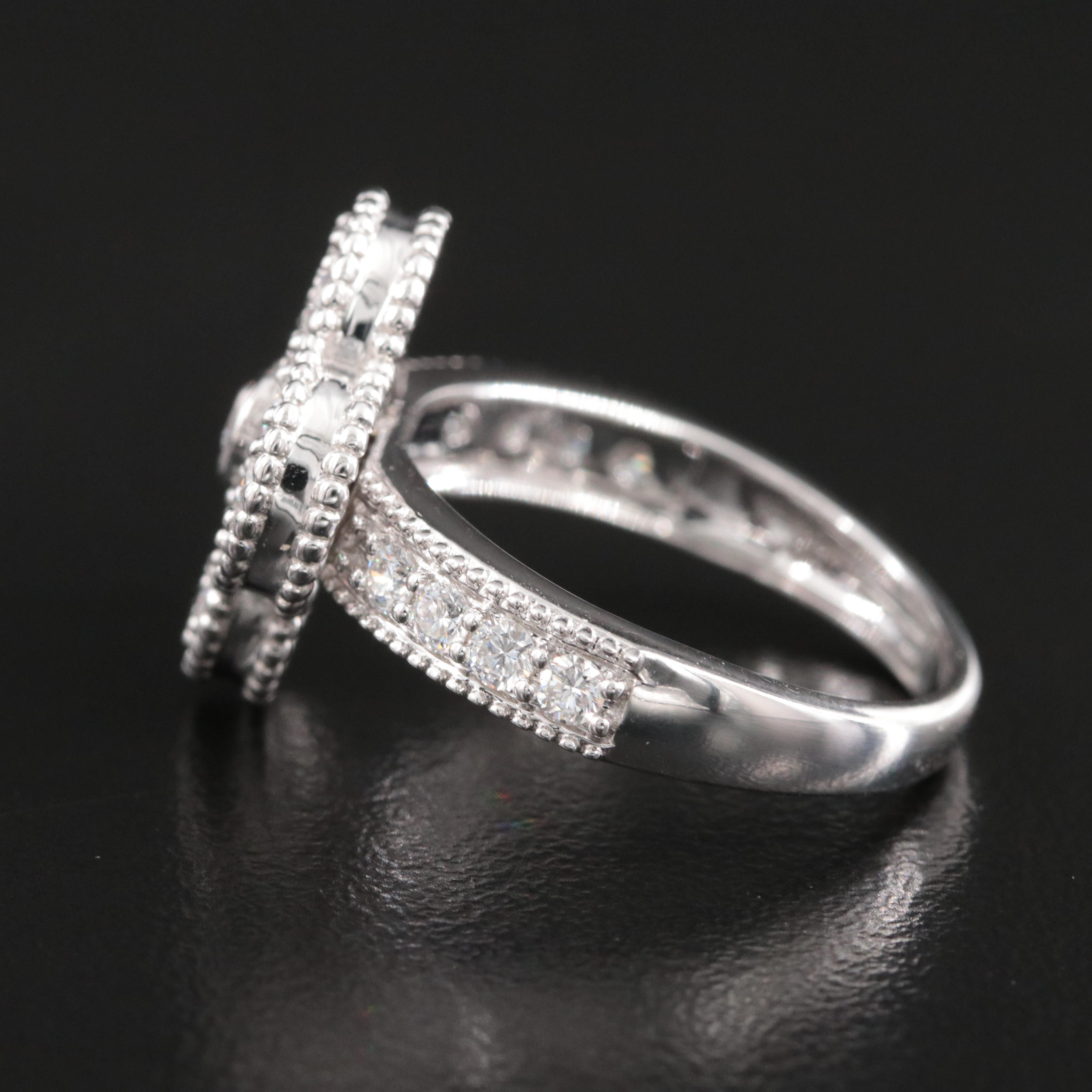 14K 1.25 CTW Lab Grown Diamond Quatrefoil Ring