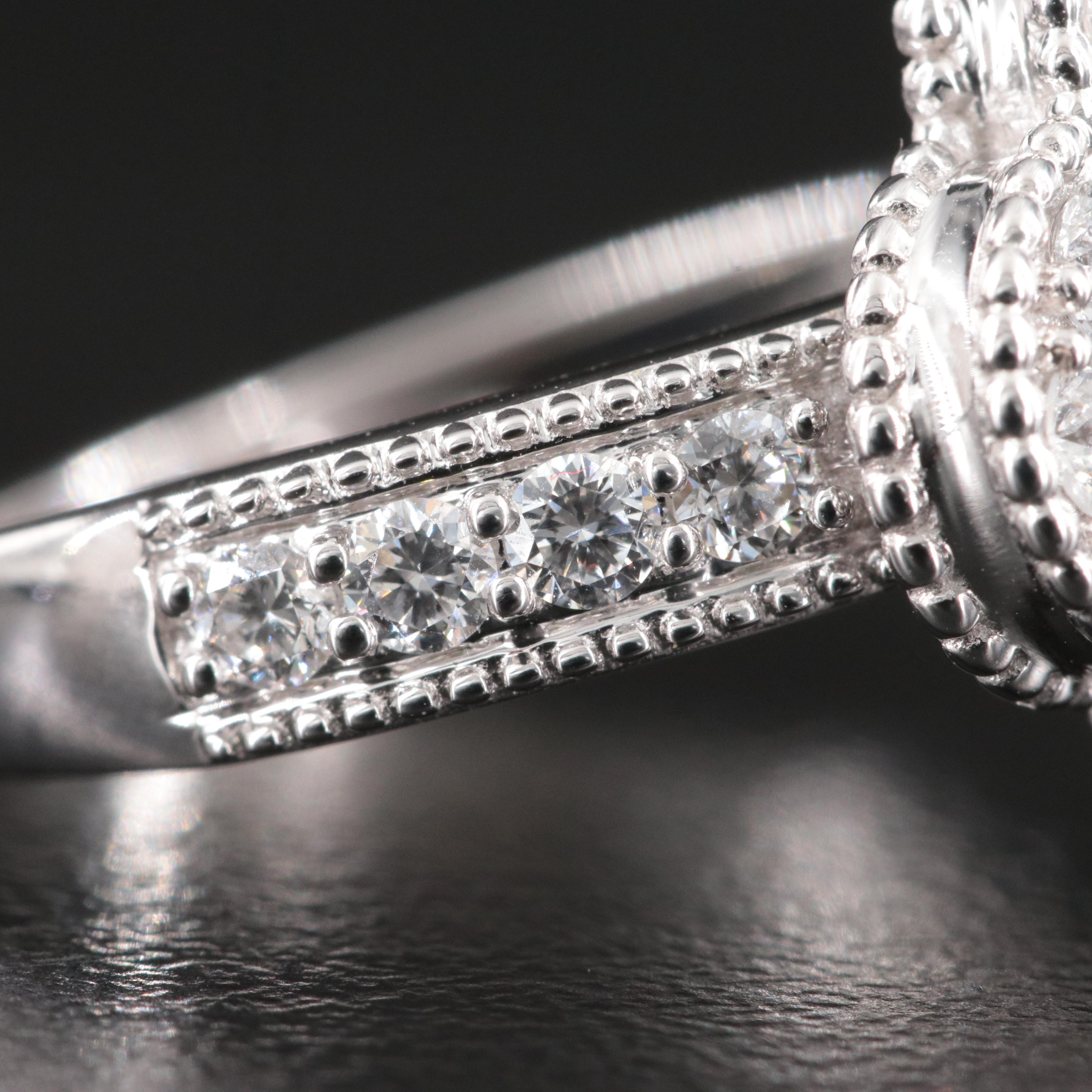 14K 1.25 CTW Lab Grown Diamond Quatrefoil Ring