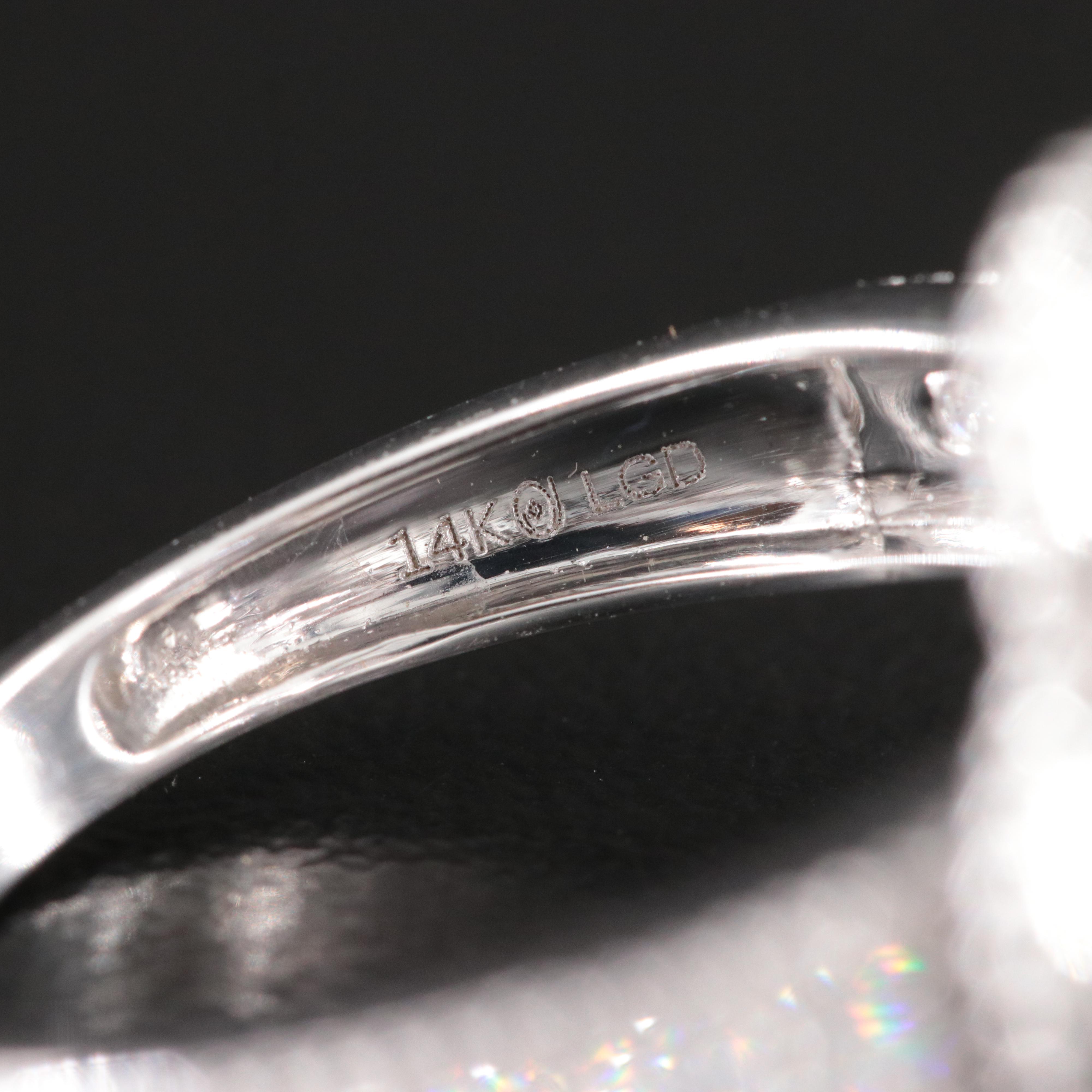 14K 1.25 CTW Lab Grown Diamond Quatrefoil Ring