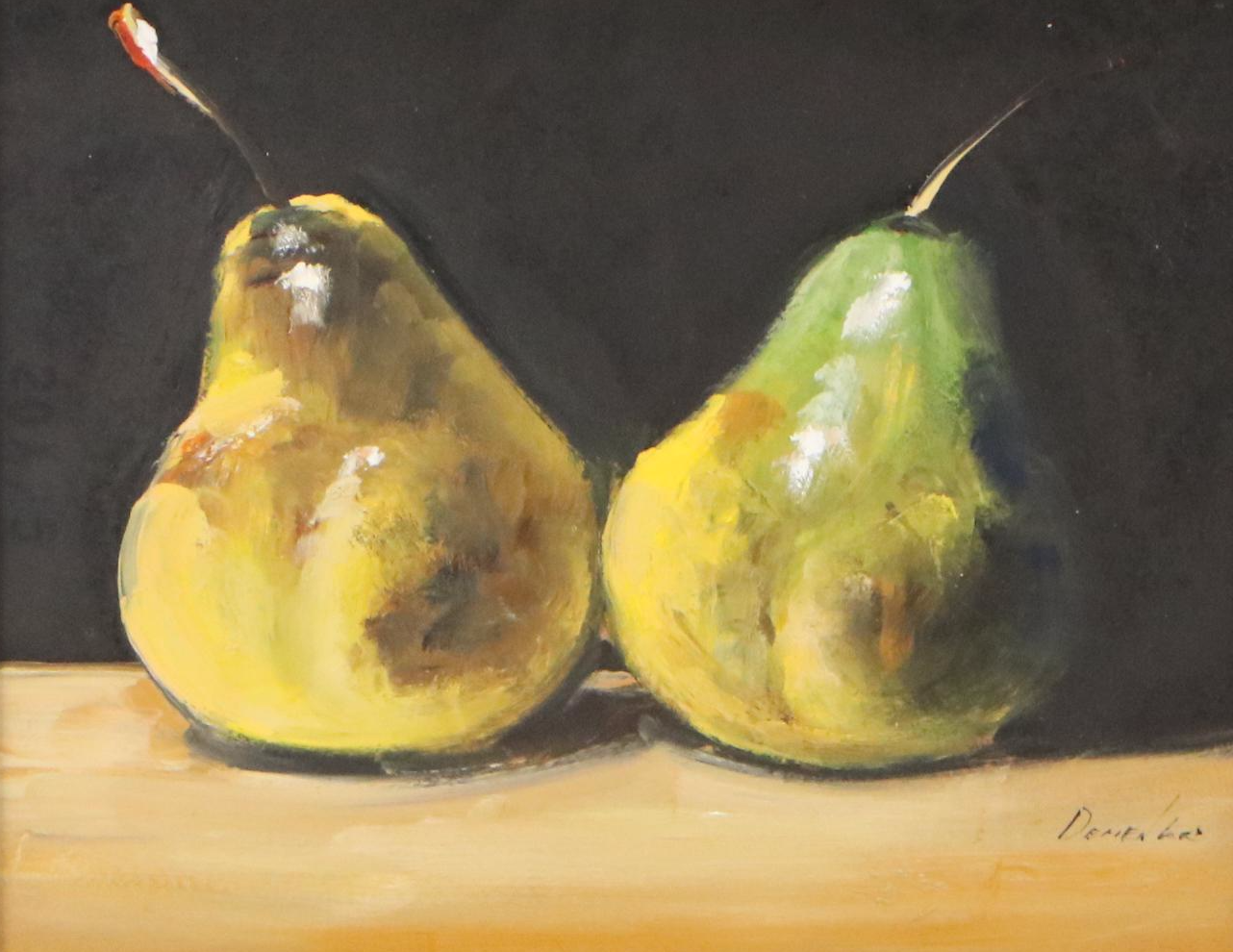 Natalia Demenko Still Life Oil Painting of Pears, 21st Century