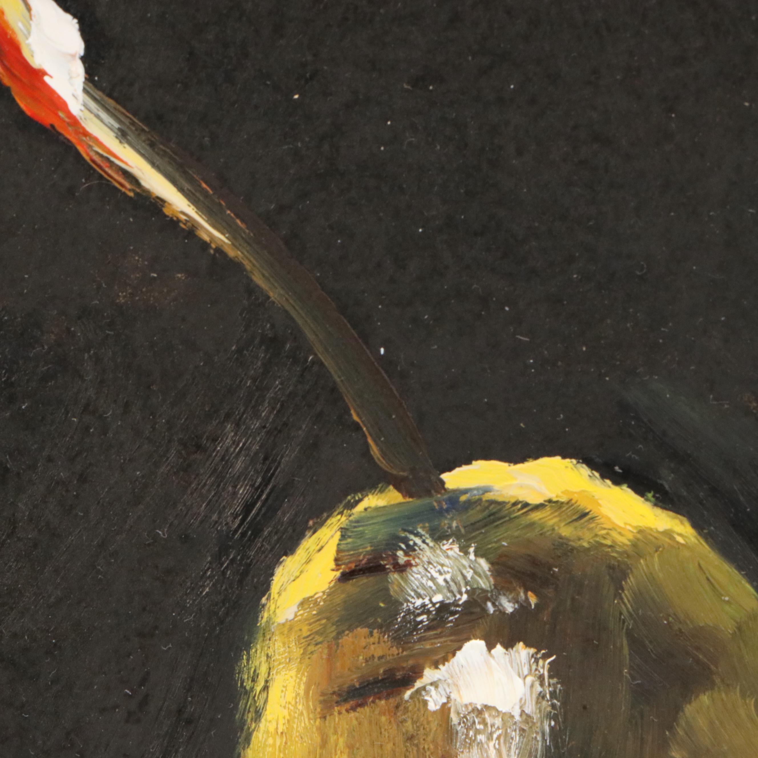 Natalia Demenko Still Life Oil Painting of Pears, 21st Century