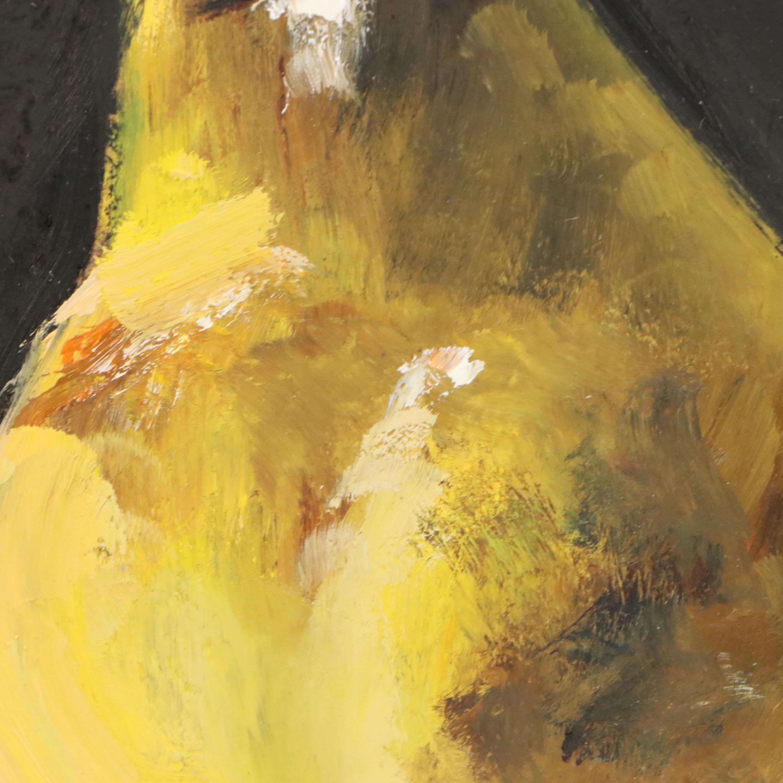 Natalia Demenko Still Life Oil Painting of Pears, 21st Century