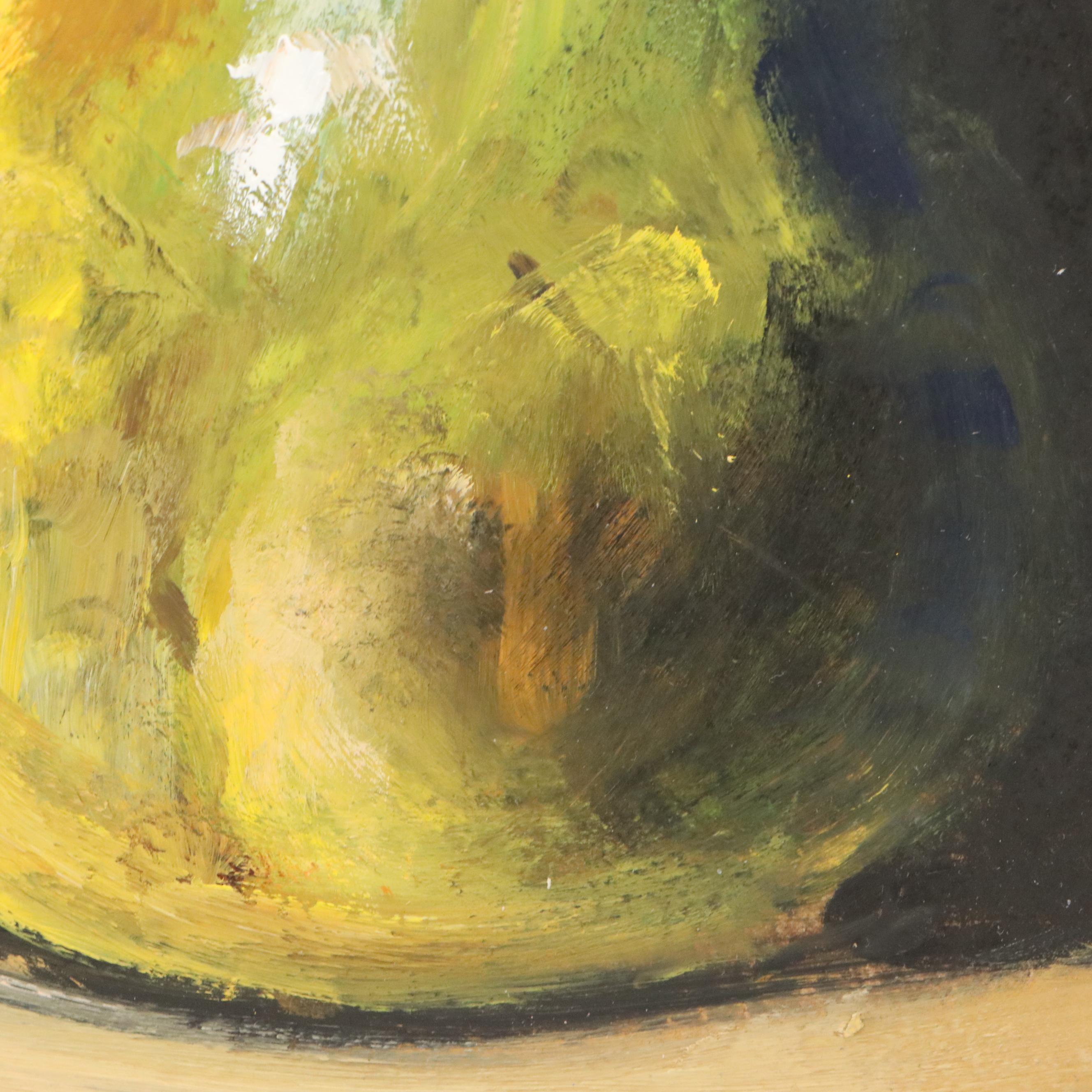 Natalia Demenko Still Life Oil Painting of Pears, 21st Century