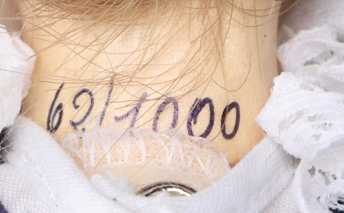 Italian Arianna "Evelina" Bisque Doll and ANRI "Margarite" Wood Doll by Juan Fer