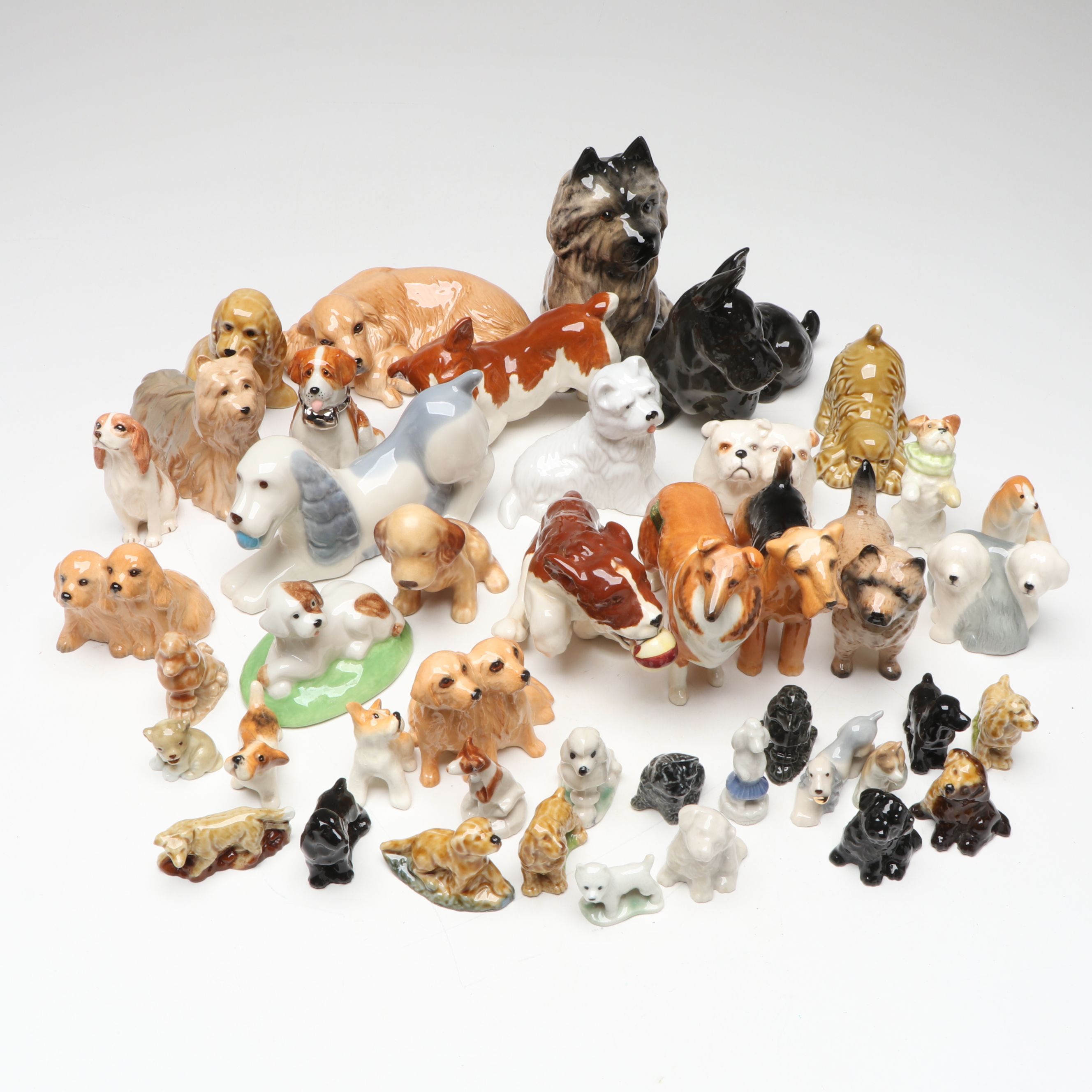 Lomonosov, Beswick, Wade and Other Dogs, Mid to Late 20th Century