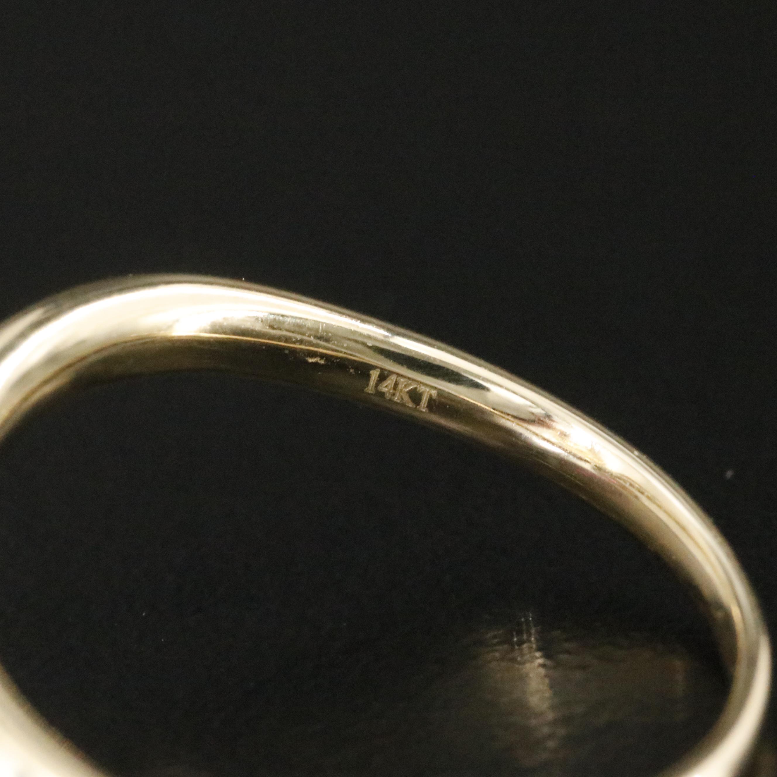 14K Ruby and Diamond Butterfly Ring