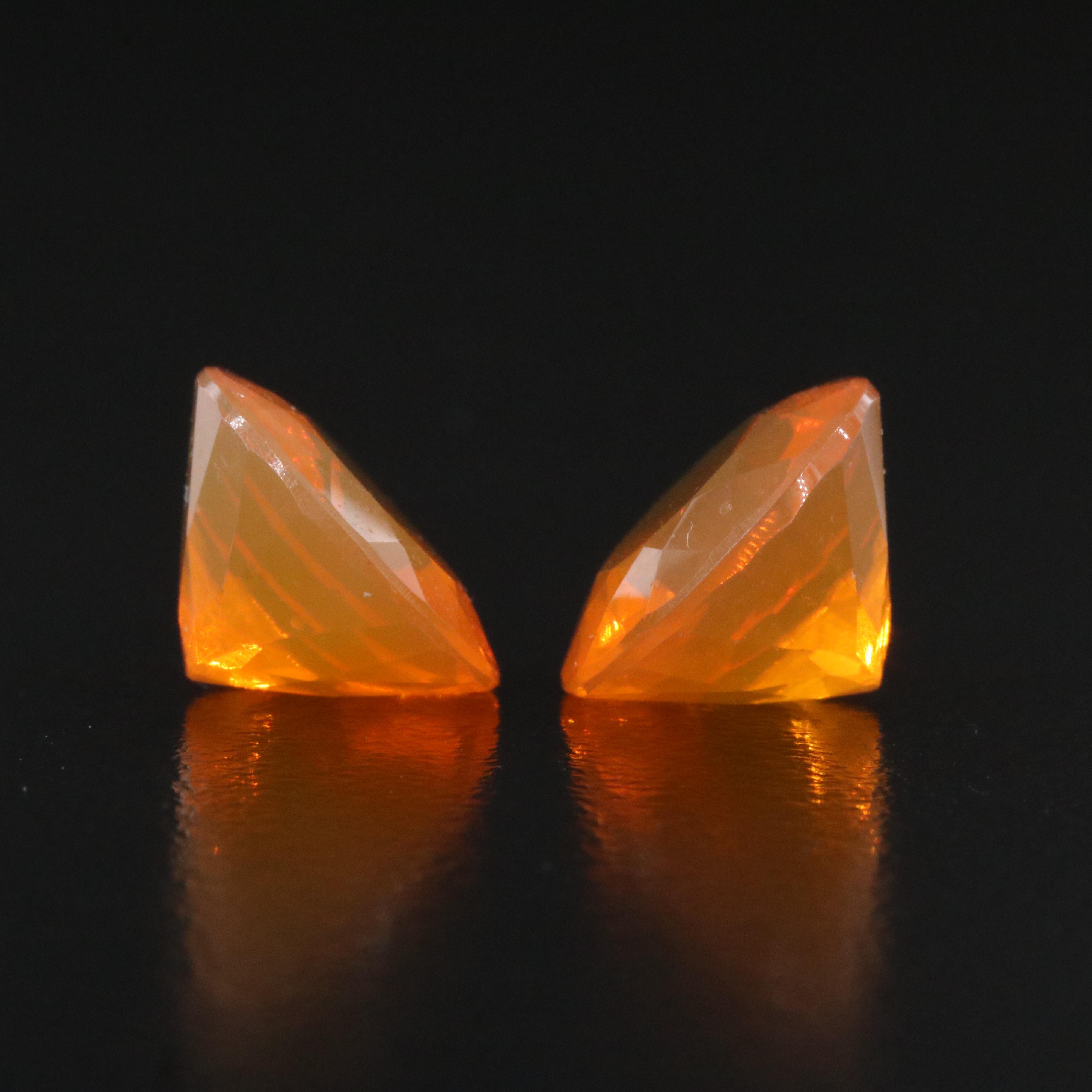 Loose 10.66 CTW Fire Opal Pair