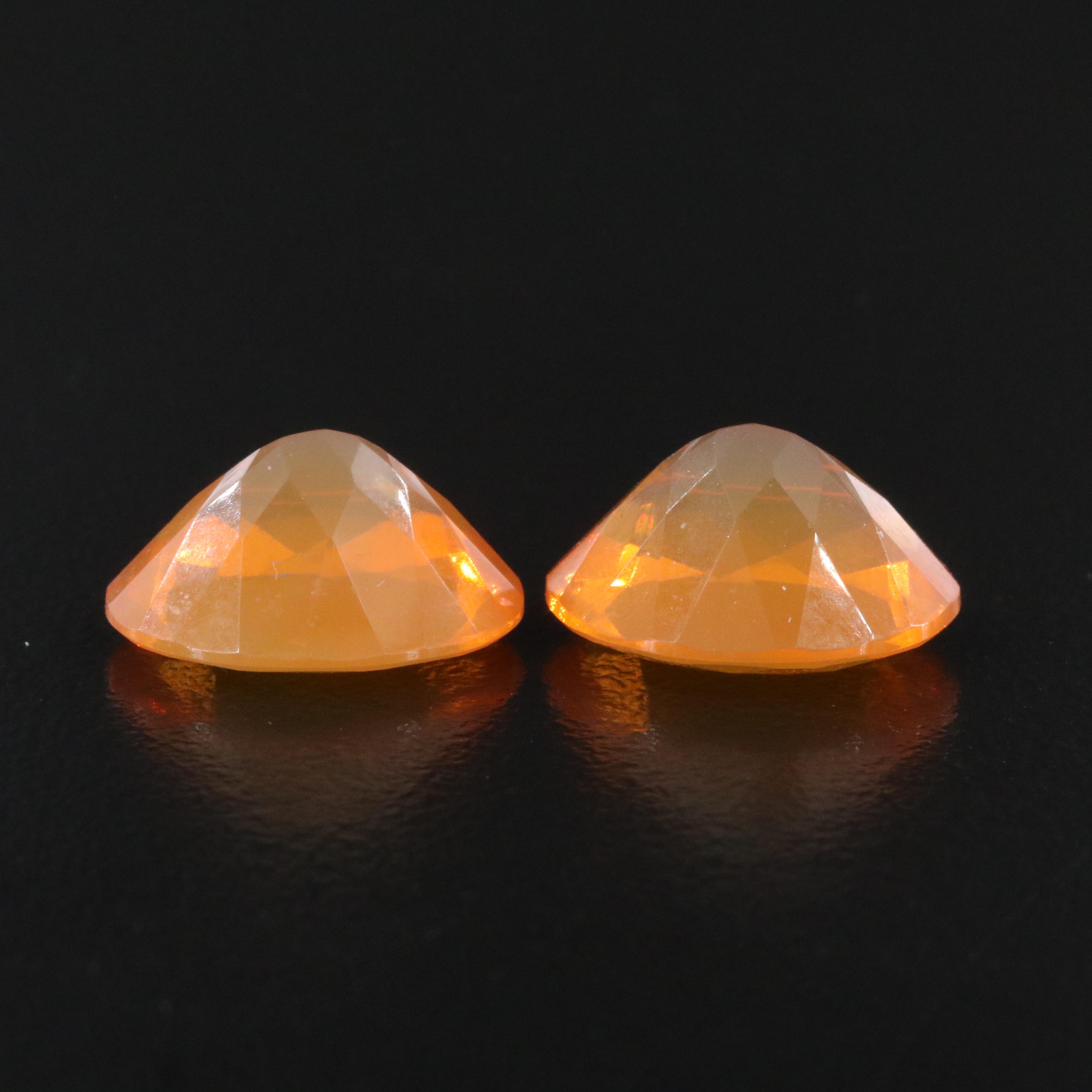 Loose 10.66 CTW Fire Opal Pair
