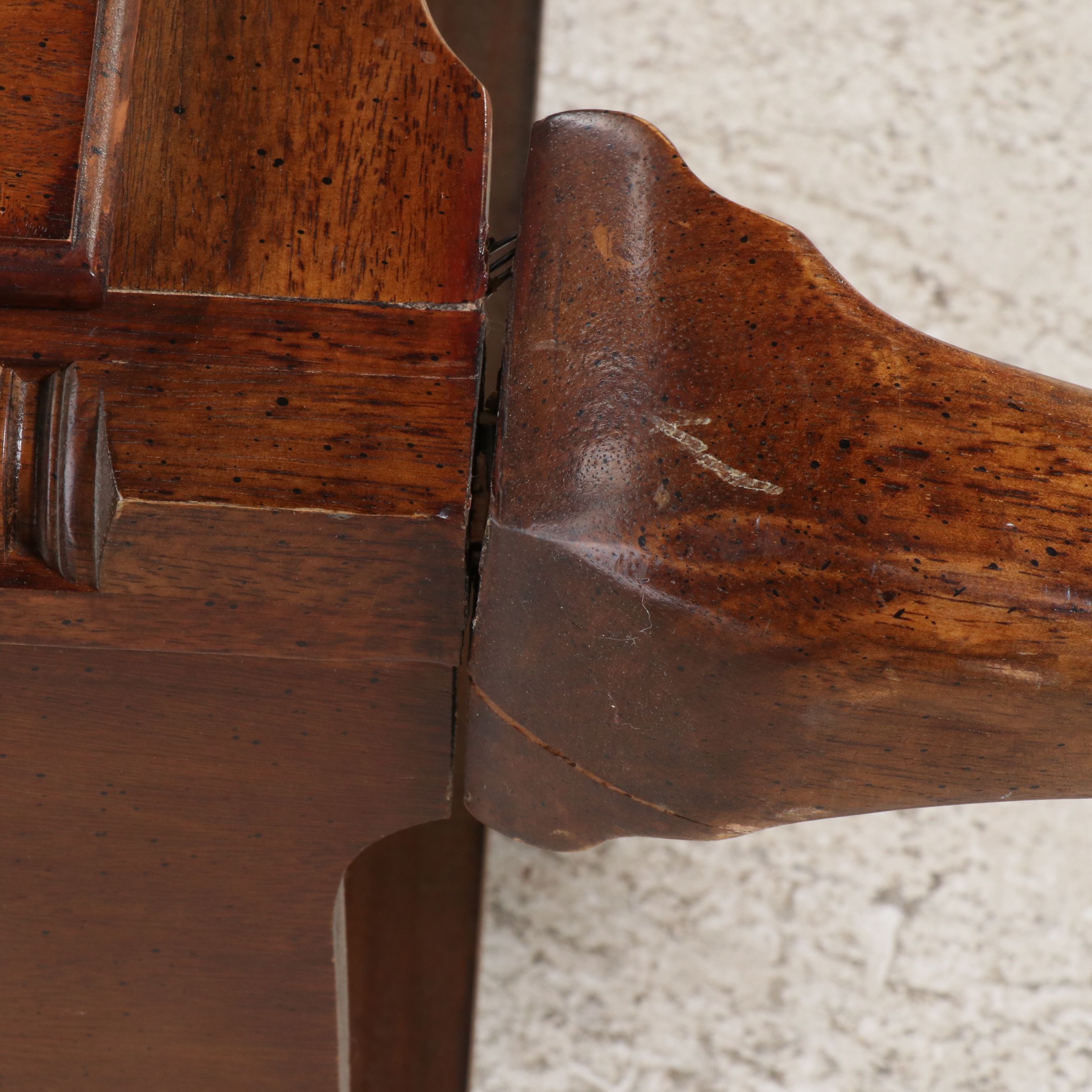Chippendale Style Banded Mahogany Highboy Chest, Mid-20th Century