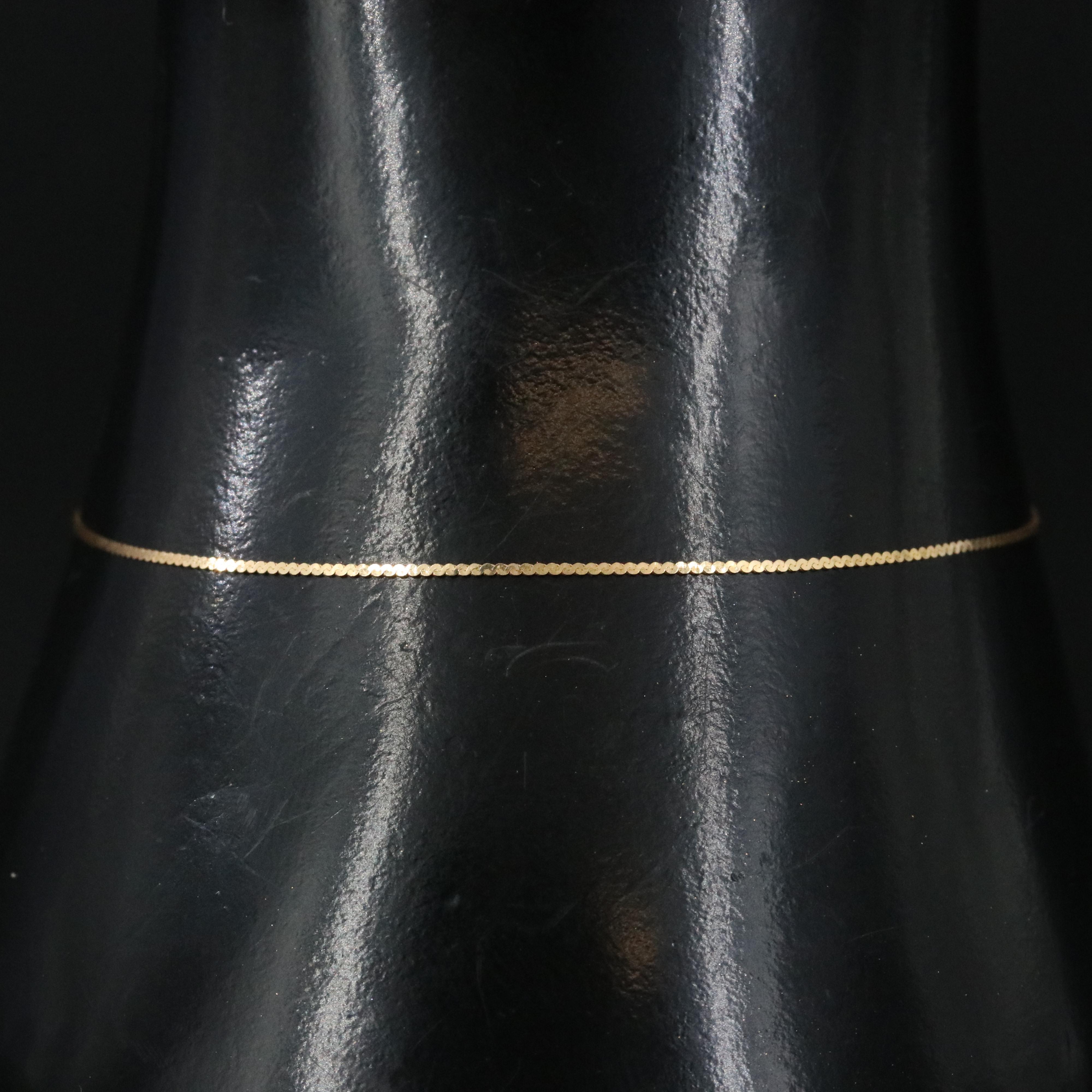 14K Serpentine Chain Bracelet