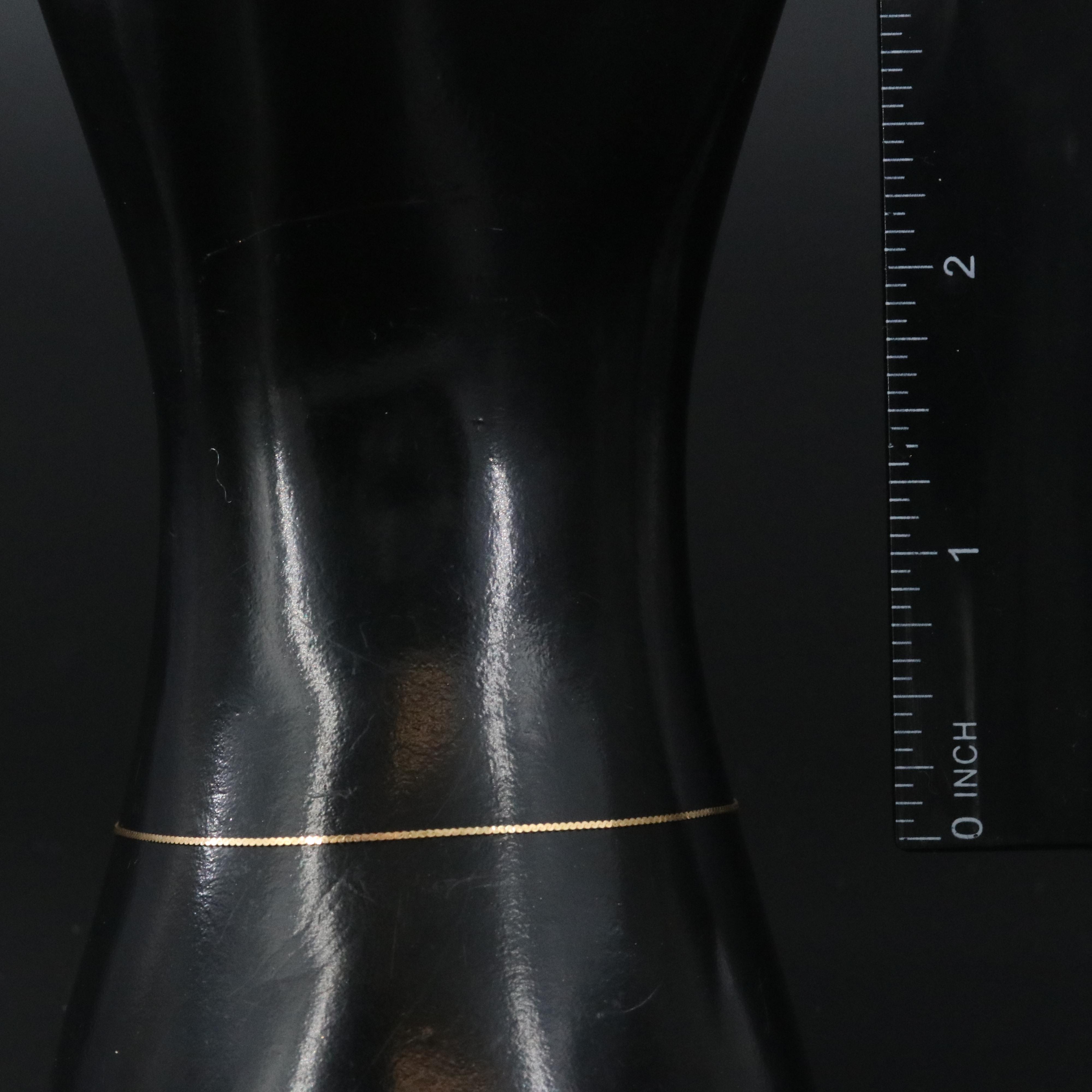 14K Serpentine Chain Bracelet