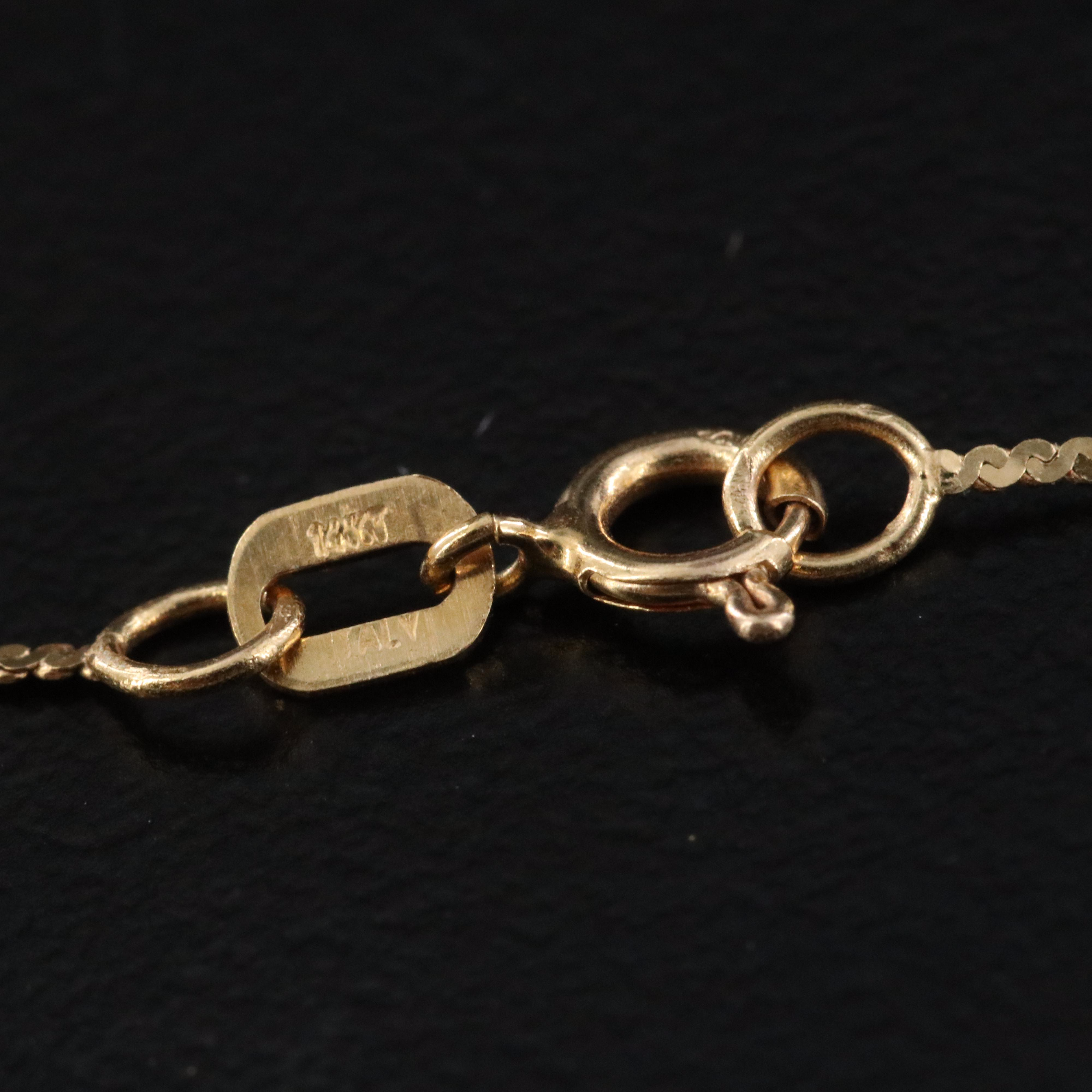 14K Serpentine Chain Bracelet