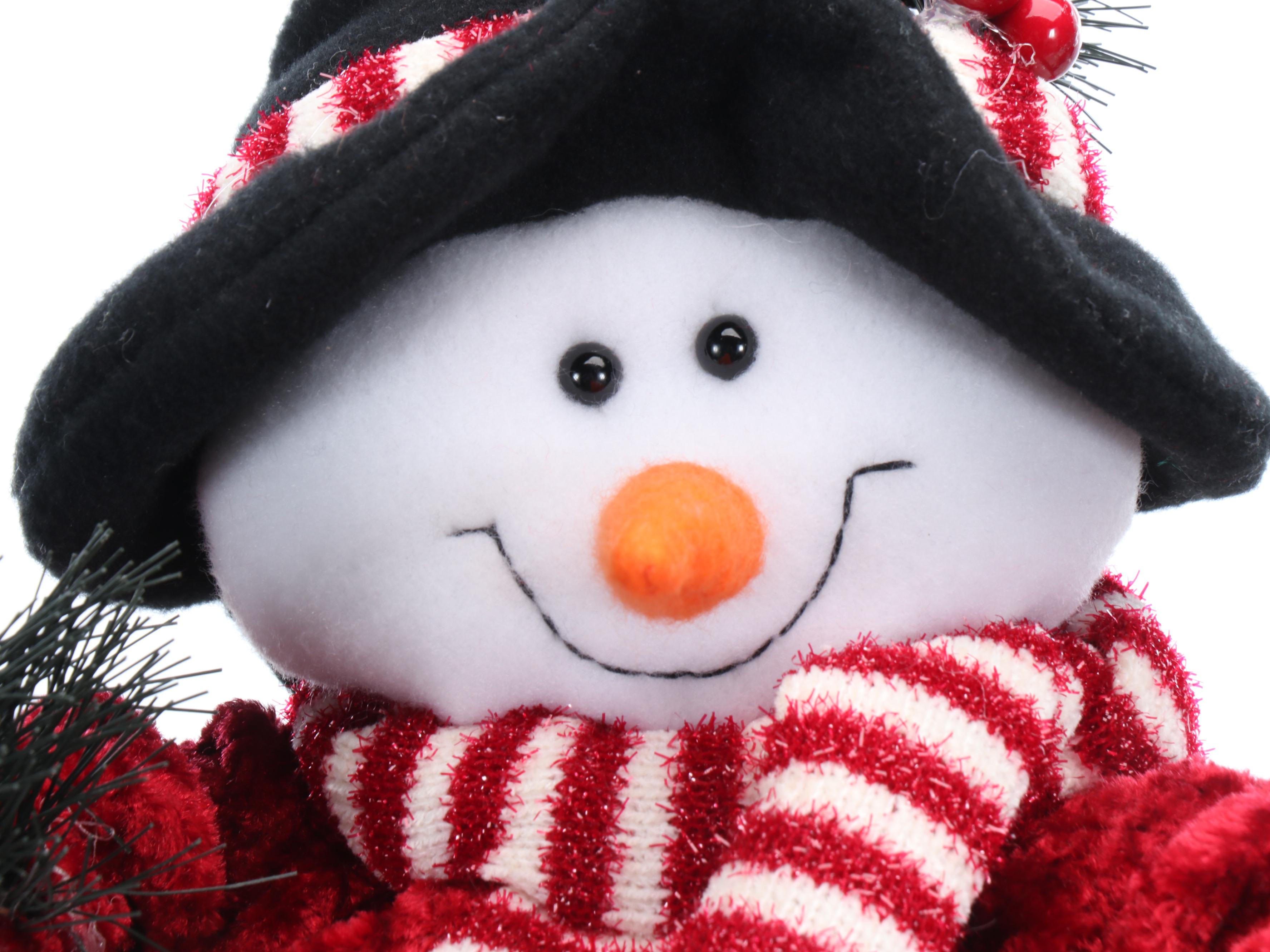 Adjustable Legged Snowman and Santa Claus