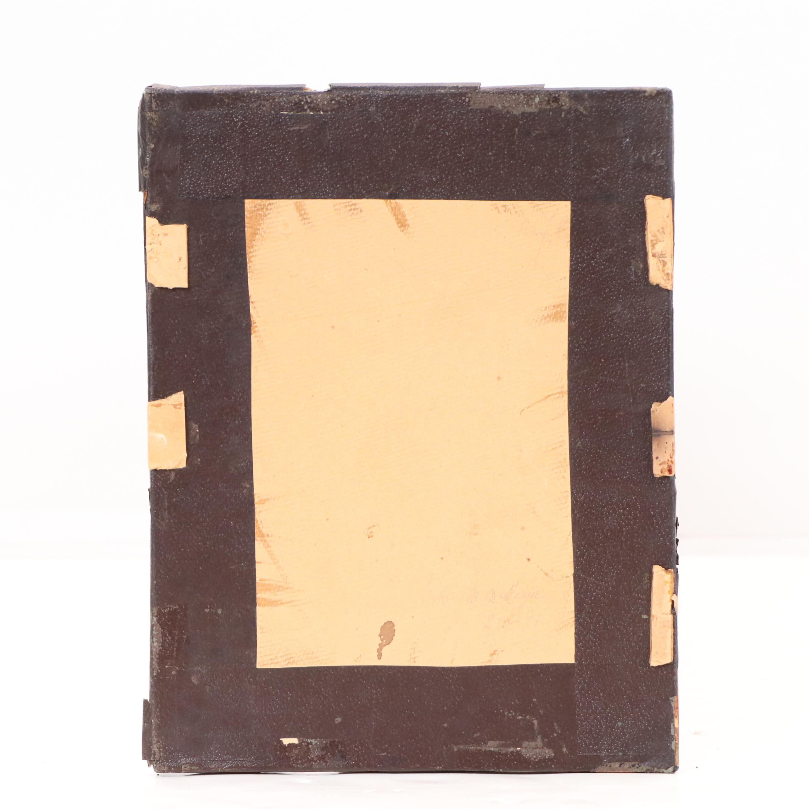 After A. Kauffman Reverse-Printed Glass "Portrait of a Lady as a Vestal Virgin"