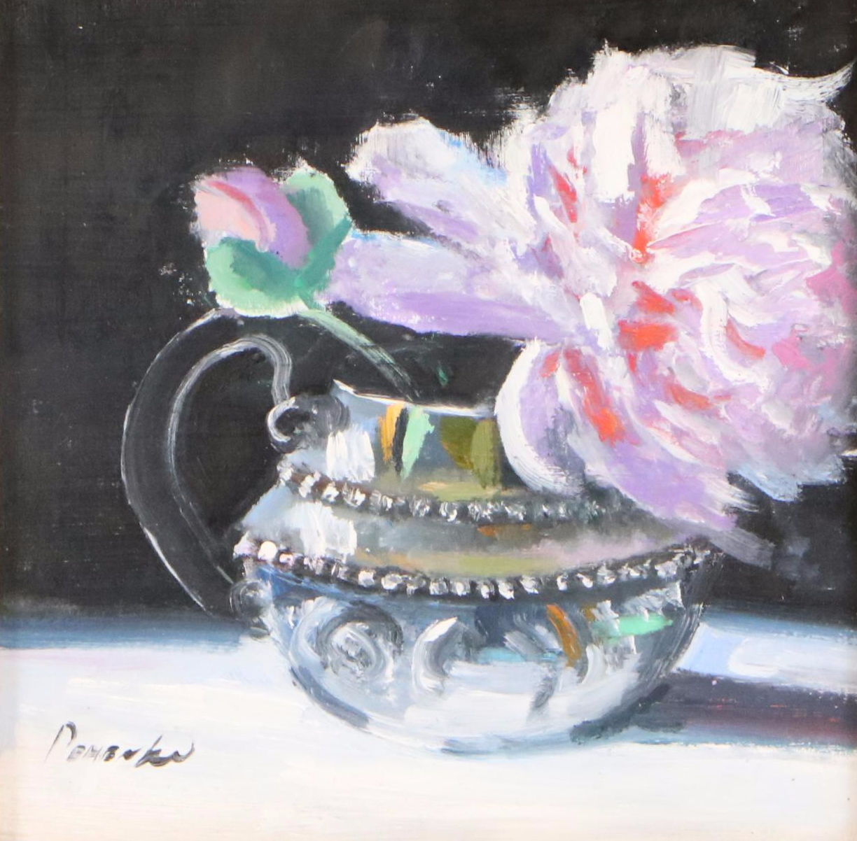 Natalia Demenko Floral Still Life Oil Painting, 21st Century