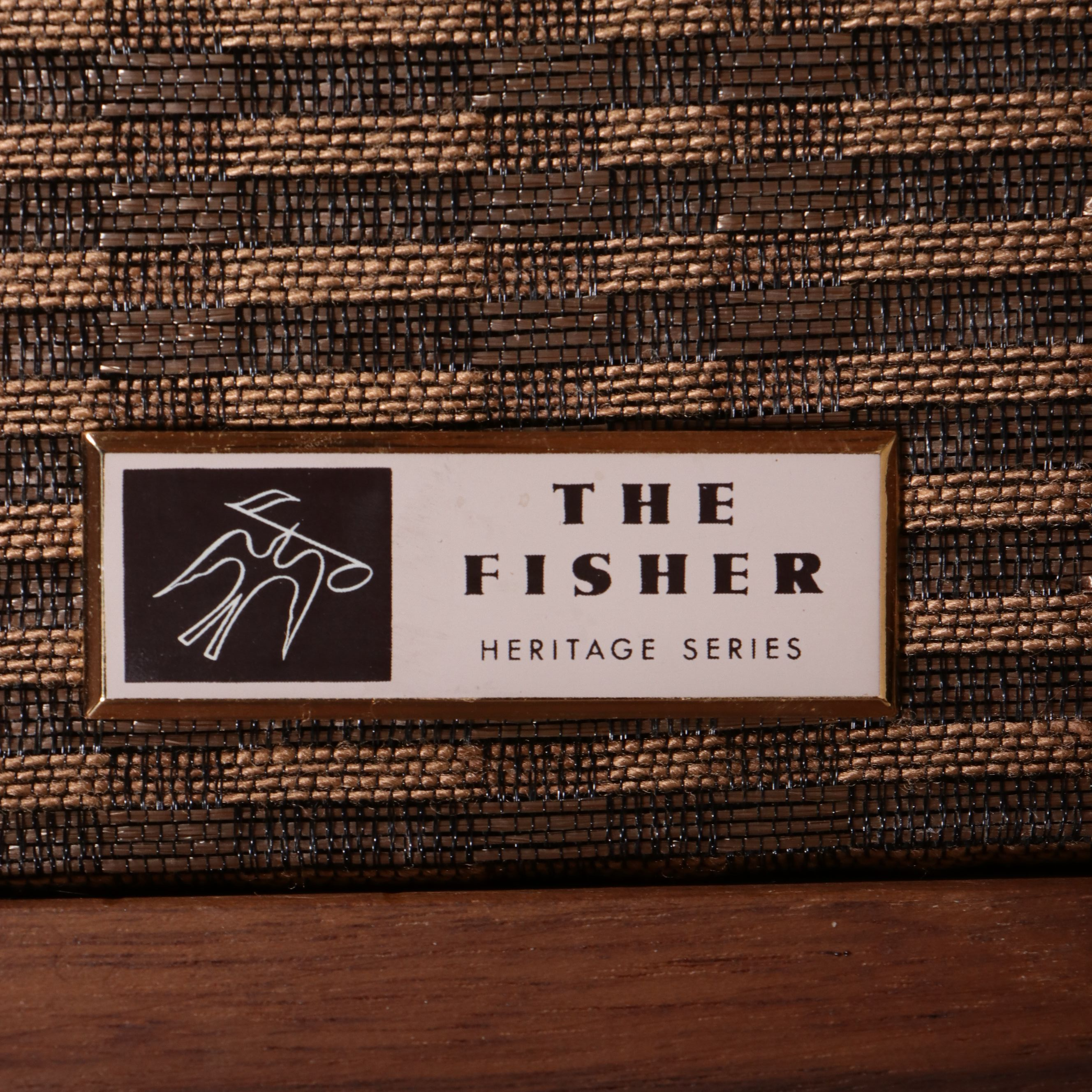 Mid Century Modern Walnut Stereo Cabinet with Dual and Fisher Audio Equipment