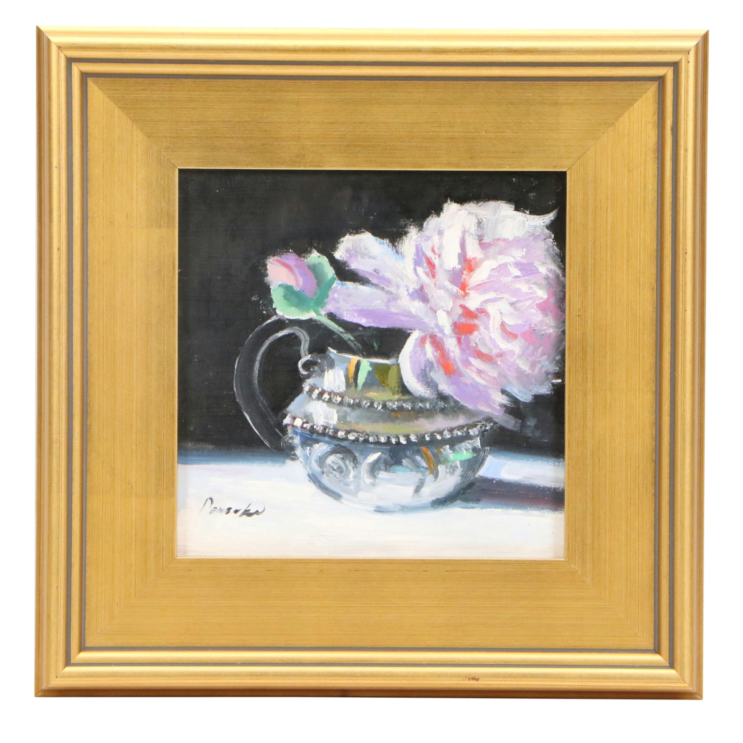 Natalia Demenko Floral Still Life Oil Painting, 21st Century