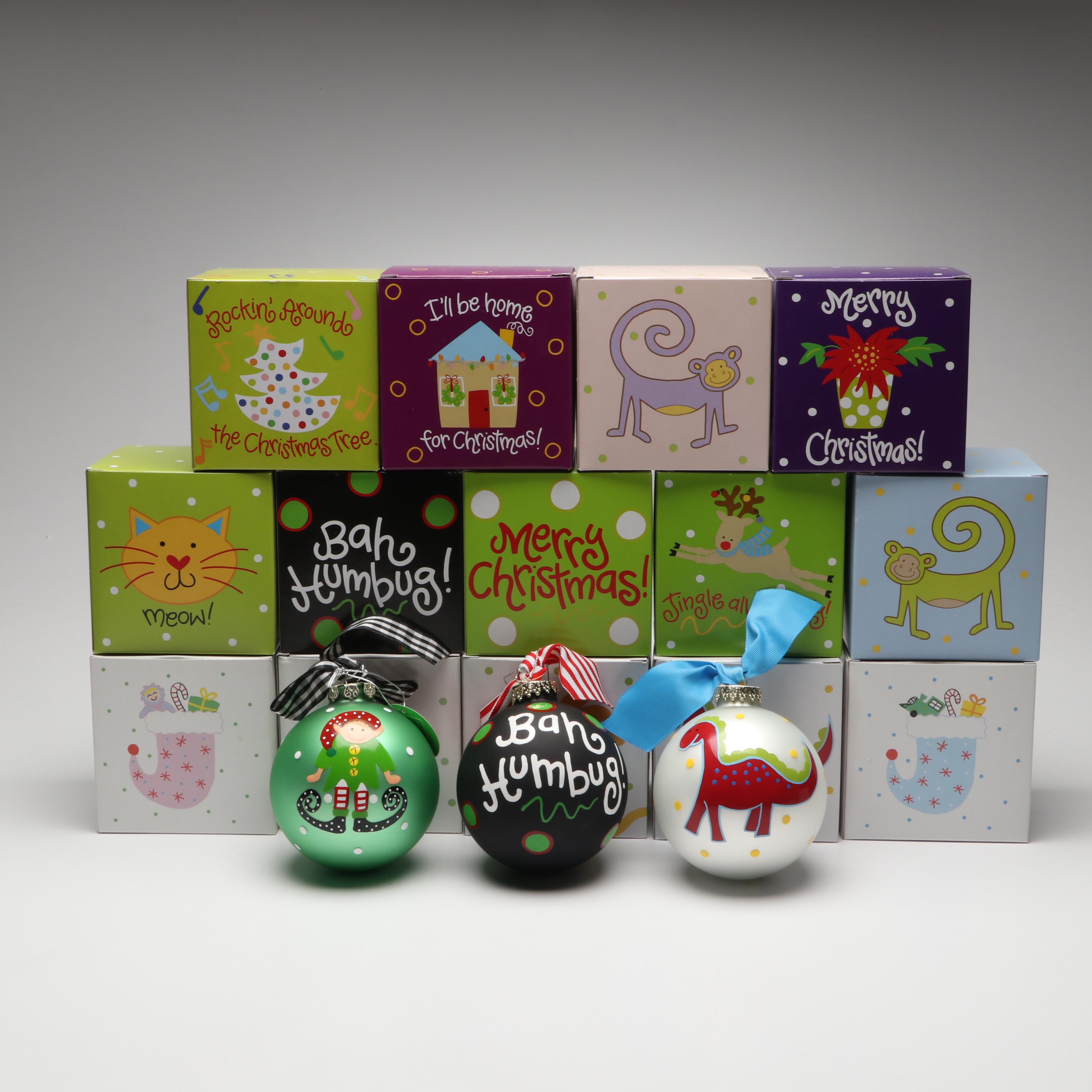 Coton Colors Painted Christmas Ornaments