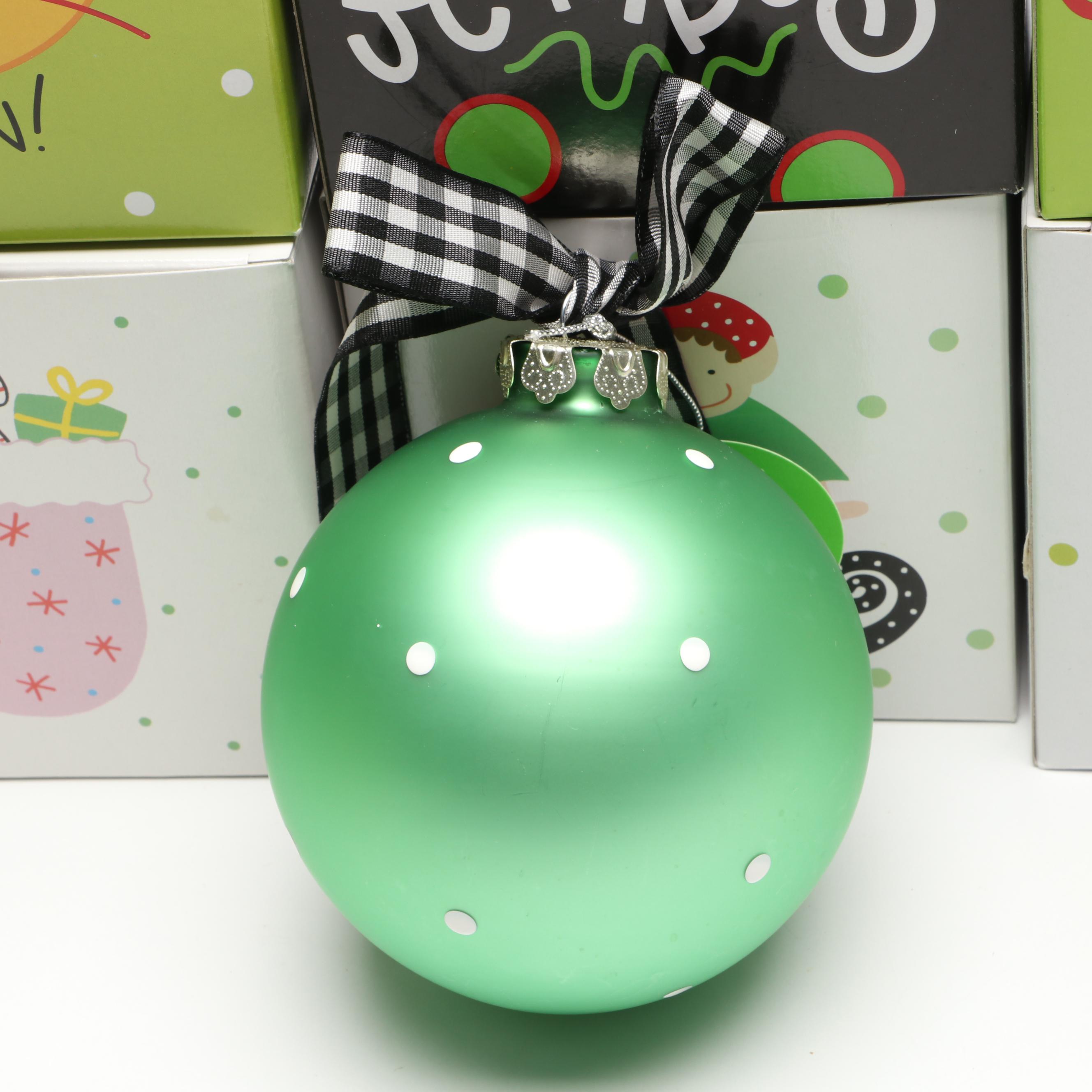 Coton Colors Painted Christmas Ornaments