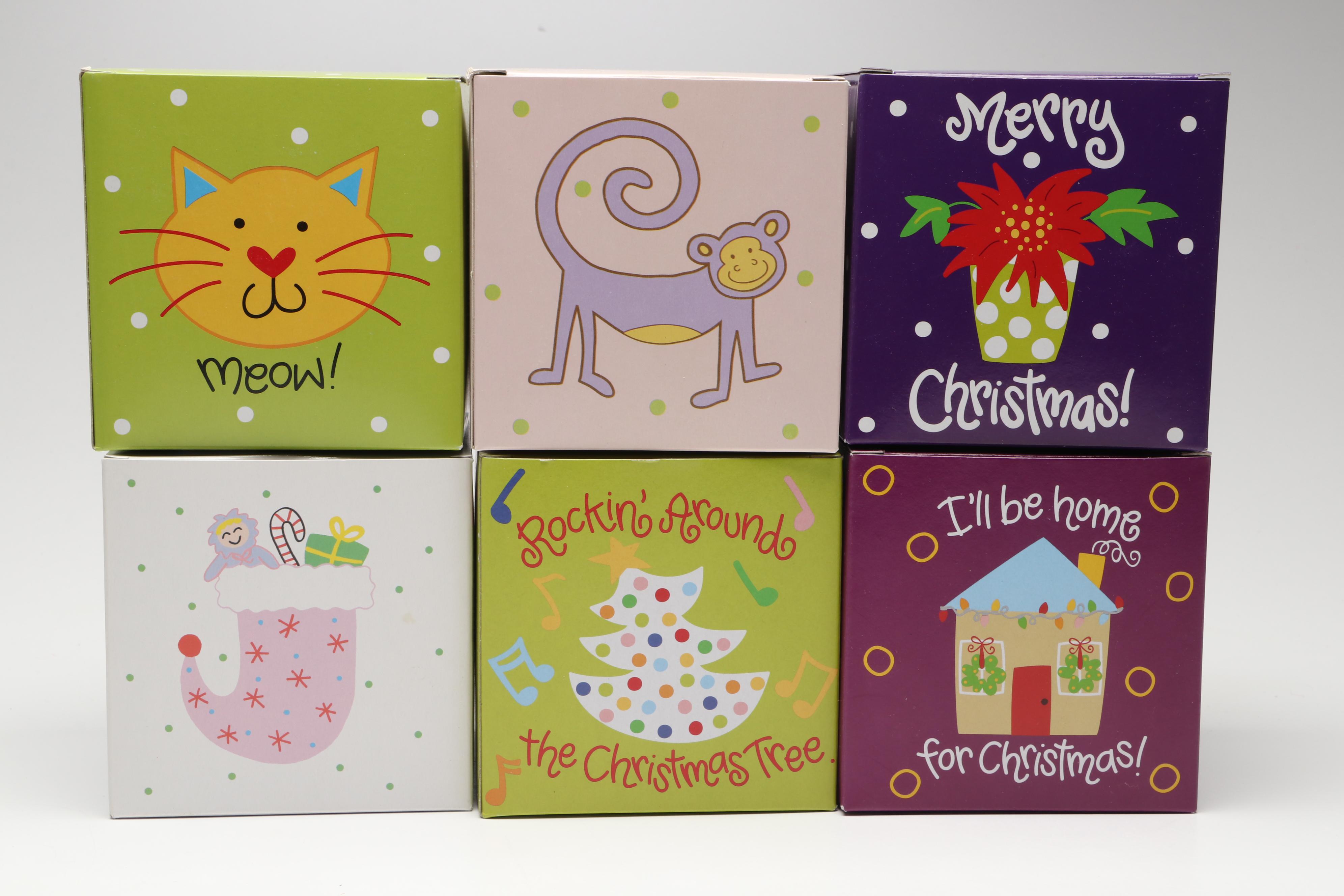 Coton Colors Painted Christmas Ornaments