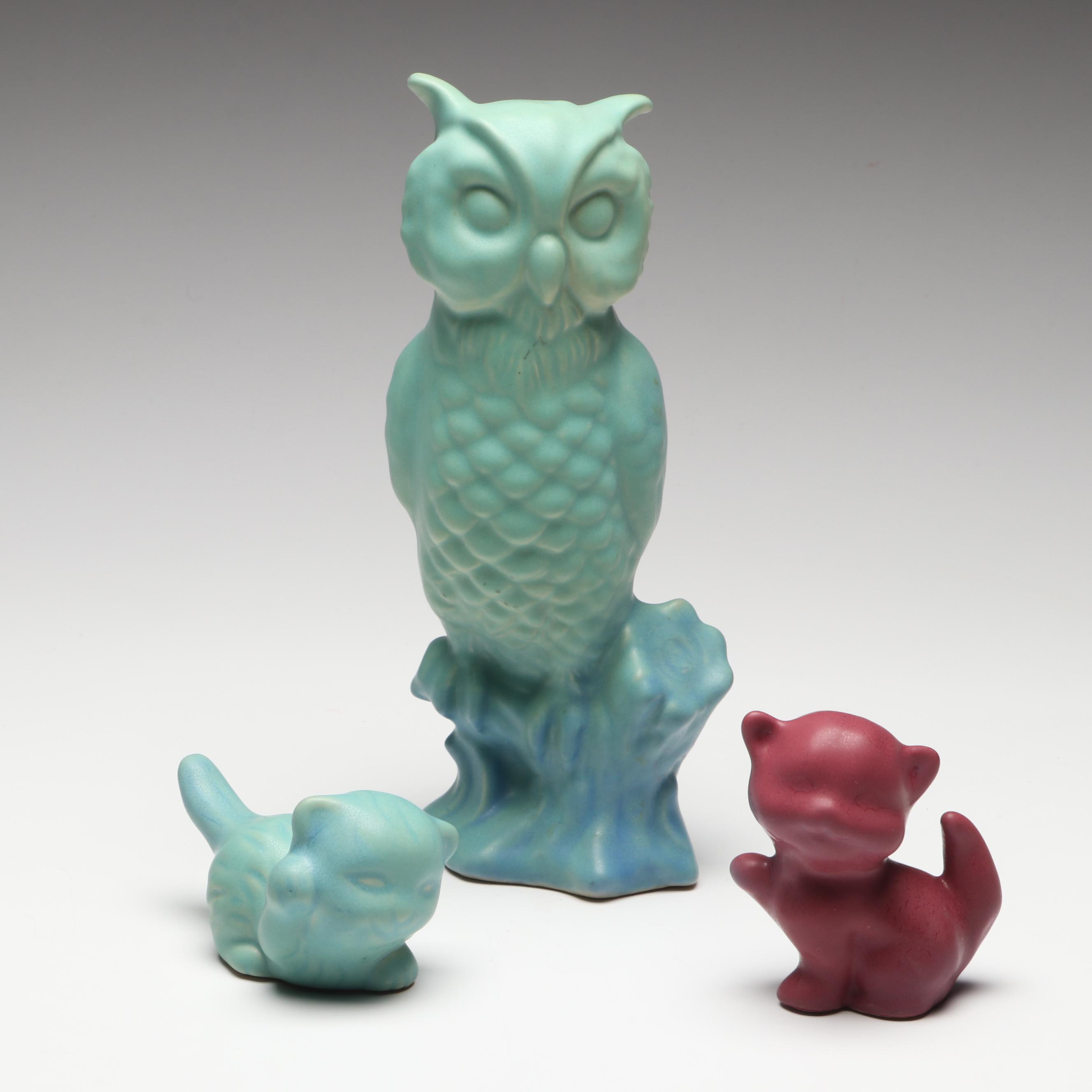 Van Briggle Art Pottery Matte Glaze Figurines