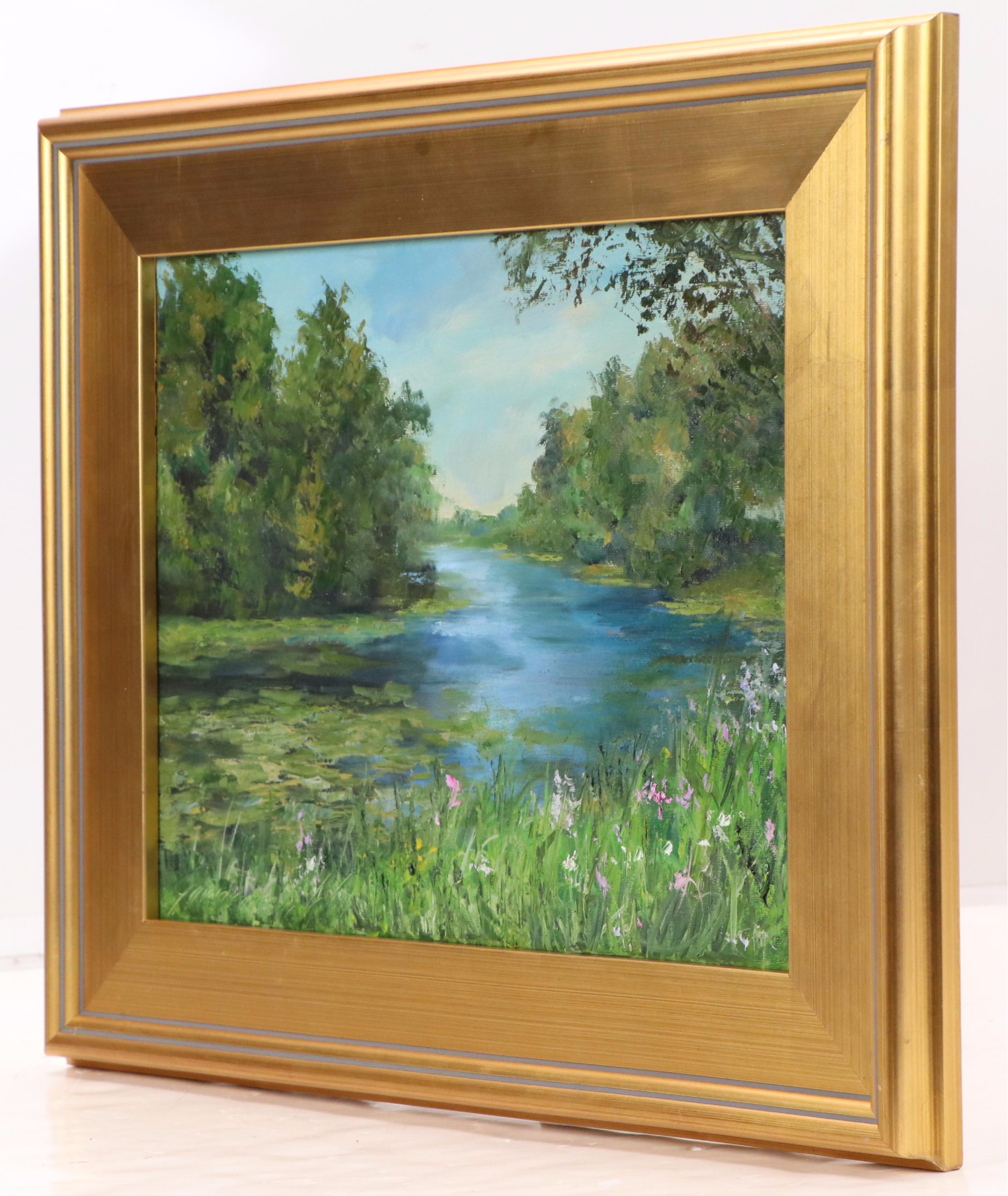 Garncarek Aleksander Oil Painting "Nad rzeką," 2023