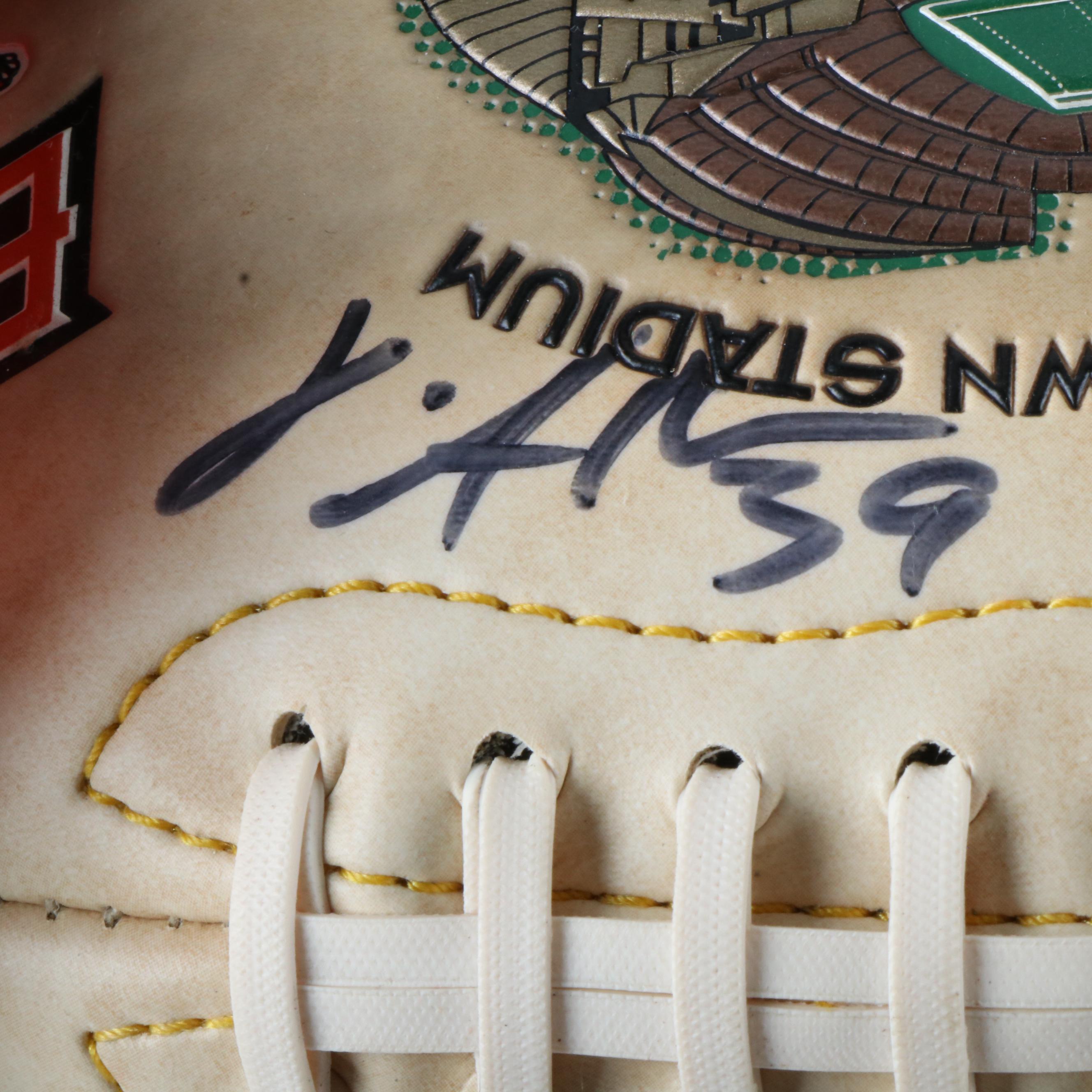 Deltha O'Neal Signed Mini Helmet with SB XXIII Commemorative Football and More