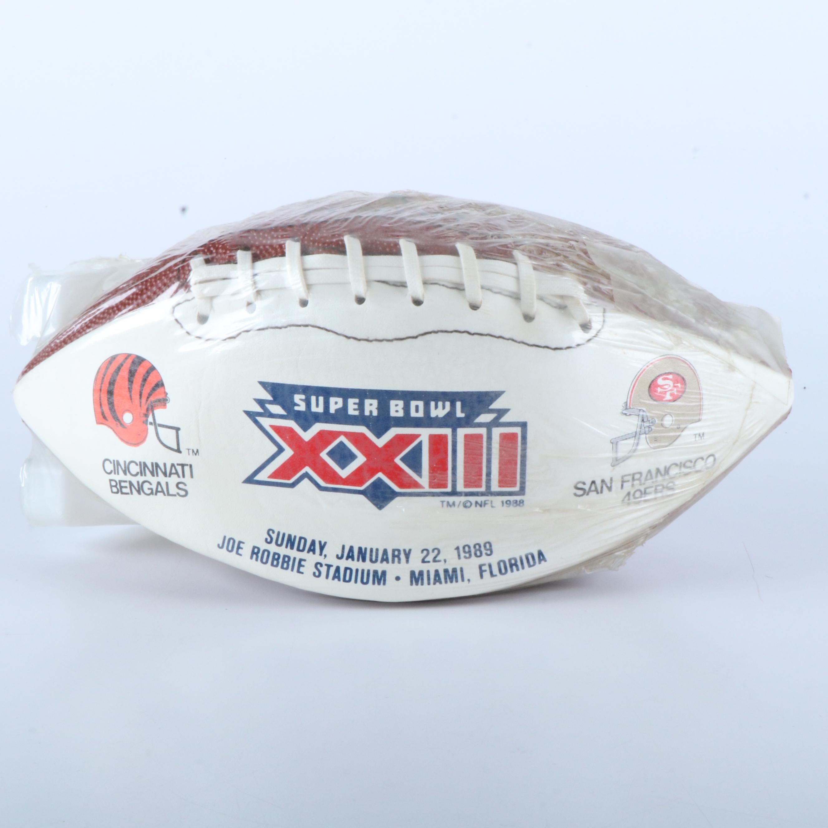 Deltha O'Neal Signed Mini Helmet with SB XXIII Commemorative Football and More