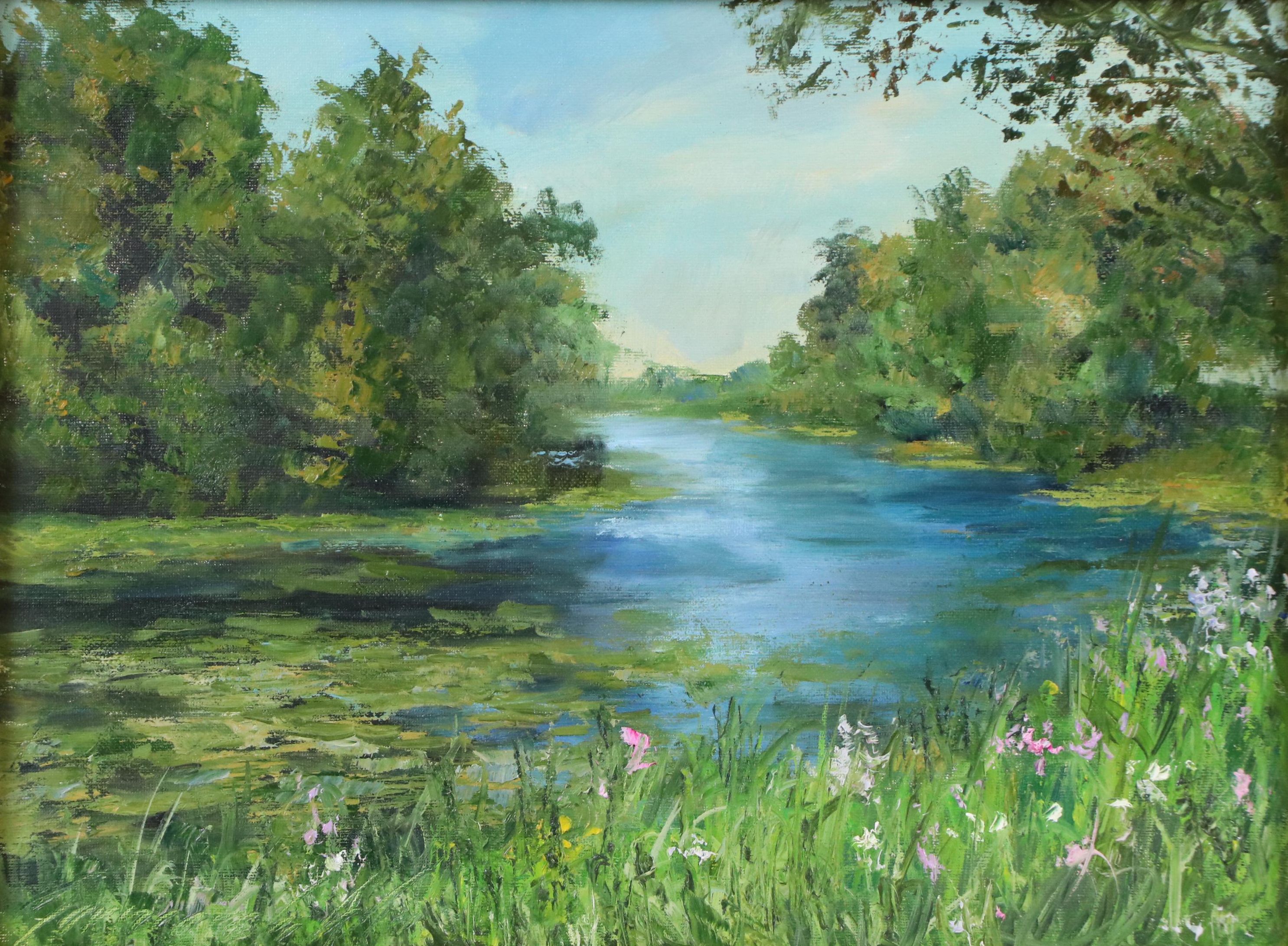 Garncarek Aleksander Oil Painting "Nad rzeką," 2023